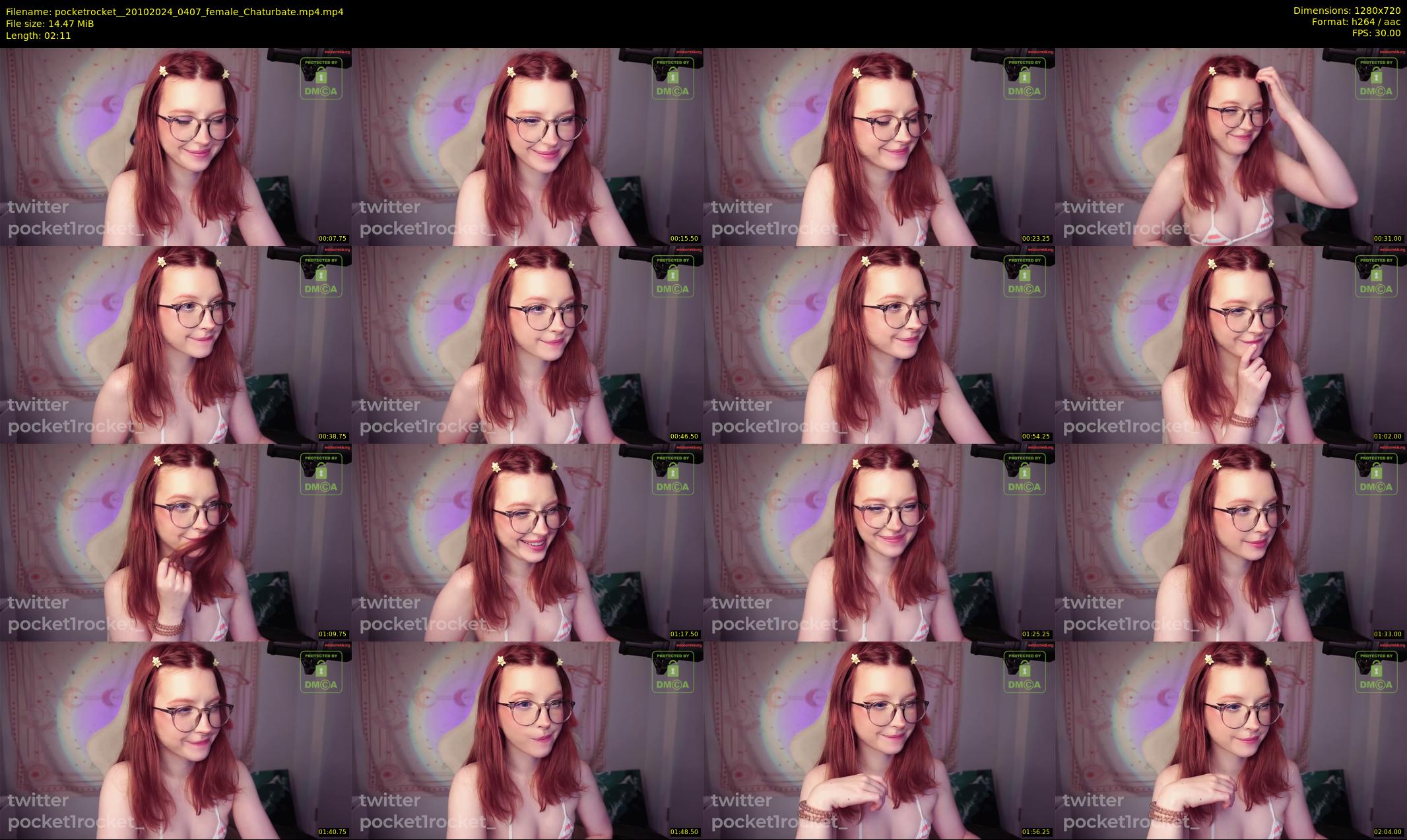 pocketrocket_ — 3 minute Chaturbate female cam show recording, 720p, Oct 20, 2024