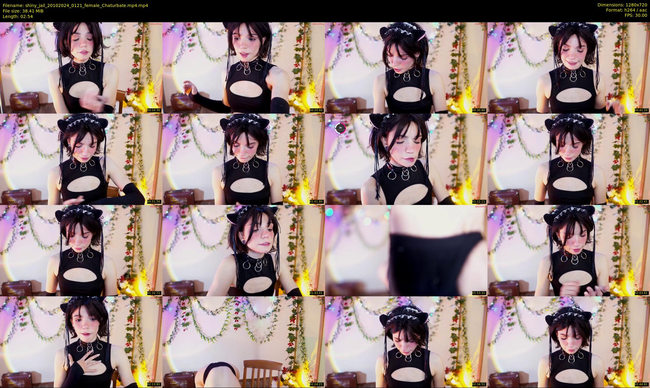 shiny_jail — 3 minute Chaturbate female cam show recording, 720p, Oct 20, 2024