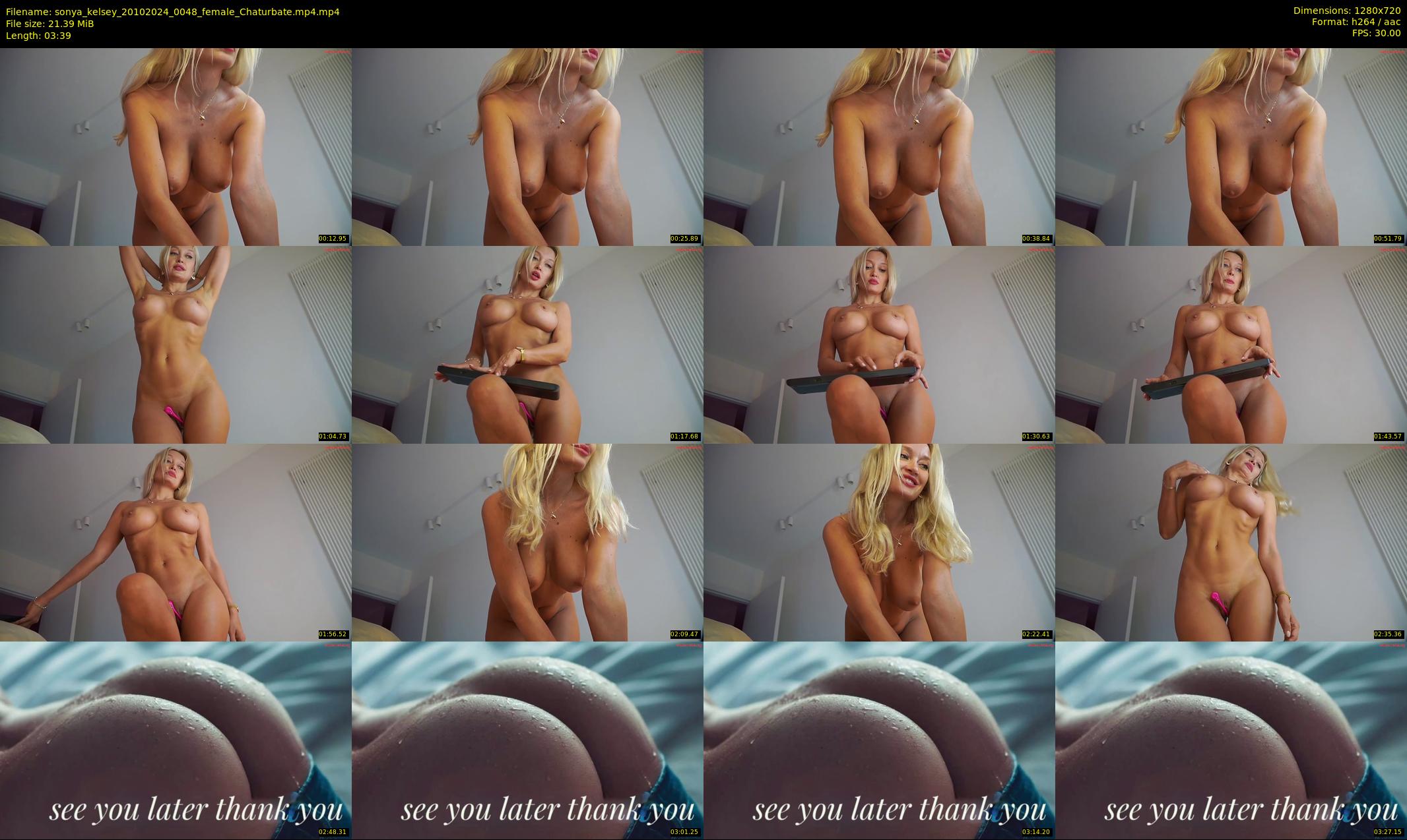 sonya_kelsey — 4 minute Chaturbate female cam show recording, 720p, Oct 20, 2024