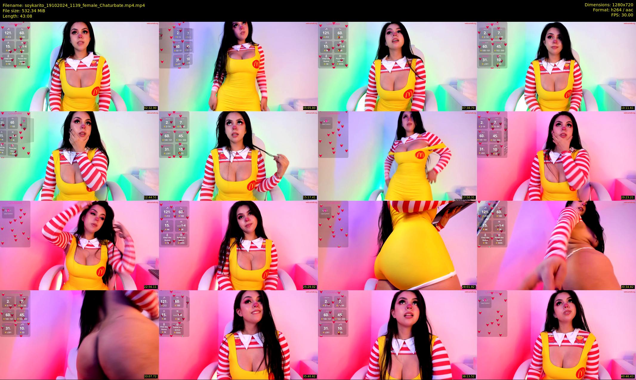soykarito — 44 minute Chaturbate female cam show recording, 720p, Oct 19, 2024