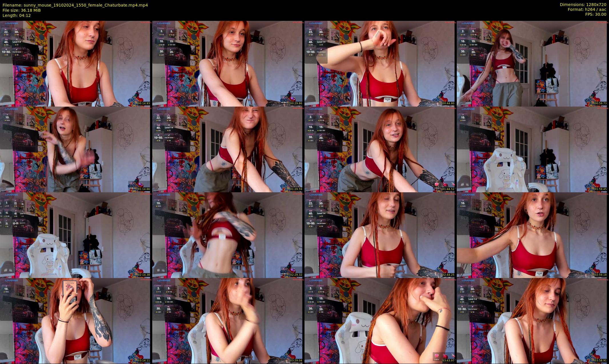 sunny_mouse — 5 minute Chaturbate female cam show recording, 720p, Oct 19, 2024