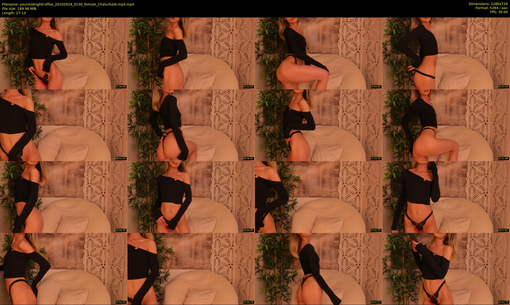 yourmidnightcoffee — 28 minute Chaturbate female cam show recording, 720p, Oct 20, 2024