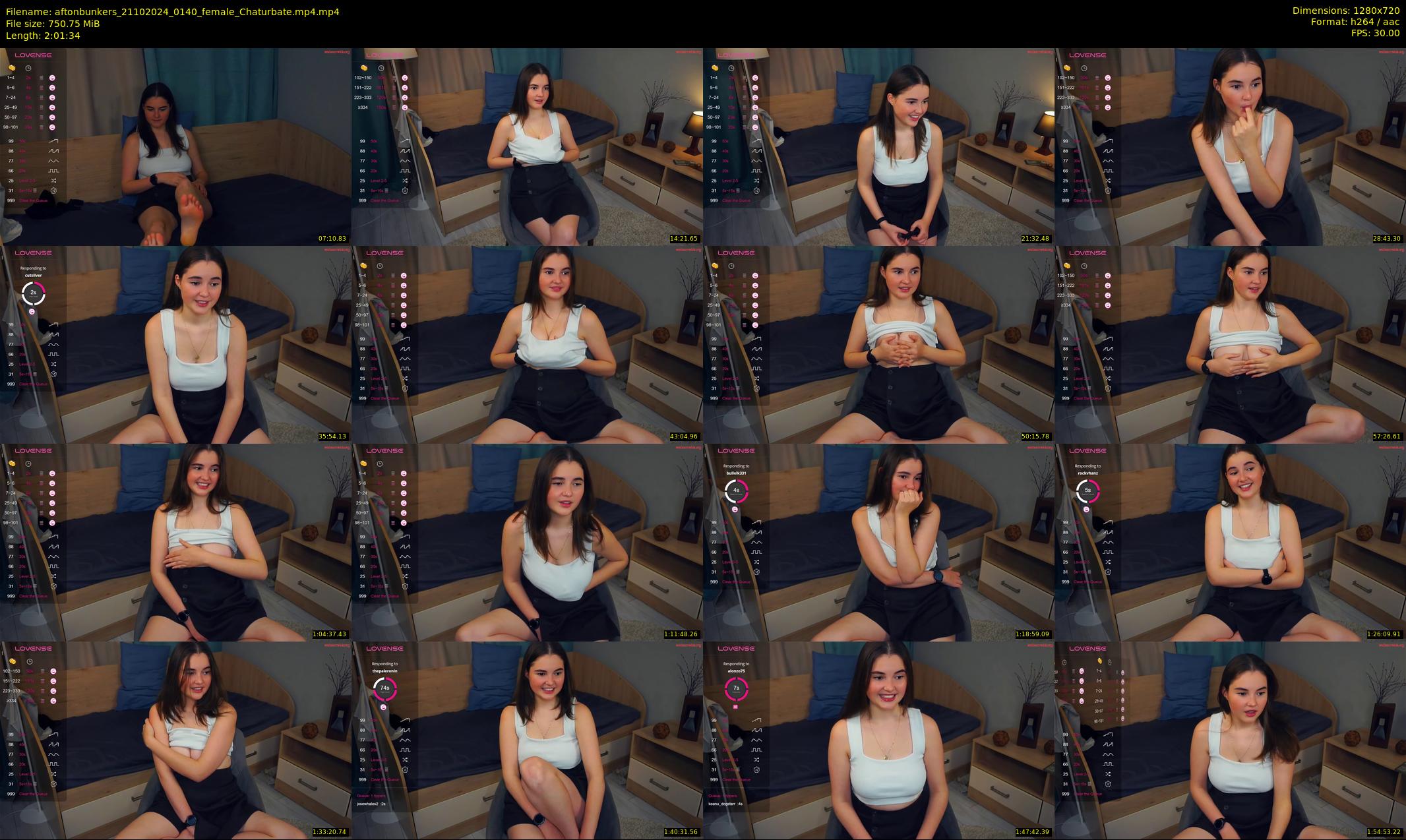 aftonbunkers — 122 minute Chaturbate female cam show recording, 720p, Oct 21, 2024