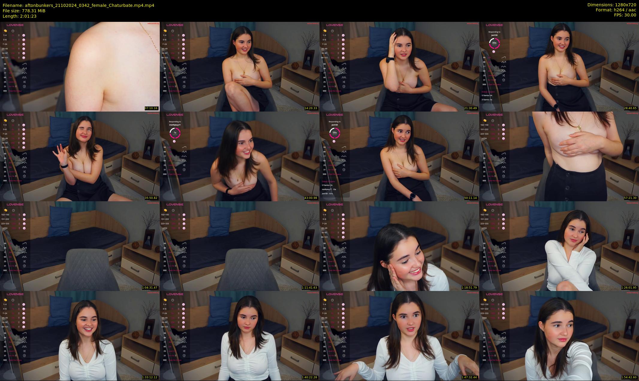 aftonbunkers — 122 minute Chaturbate female cam show recording, 720p, Oct 21, 2024