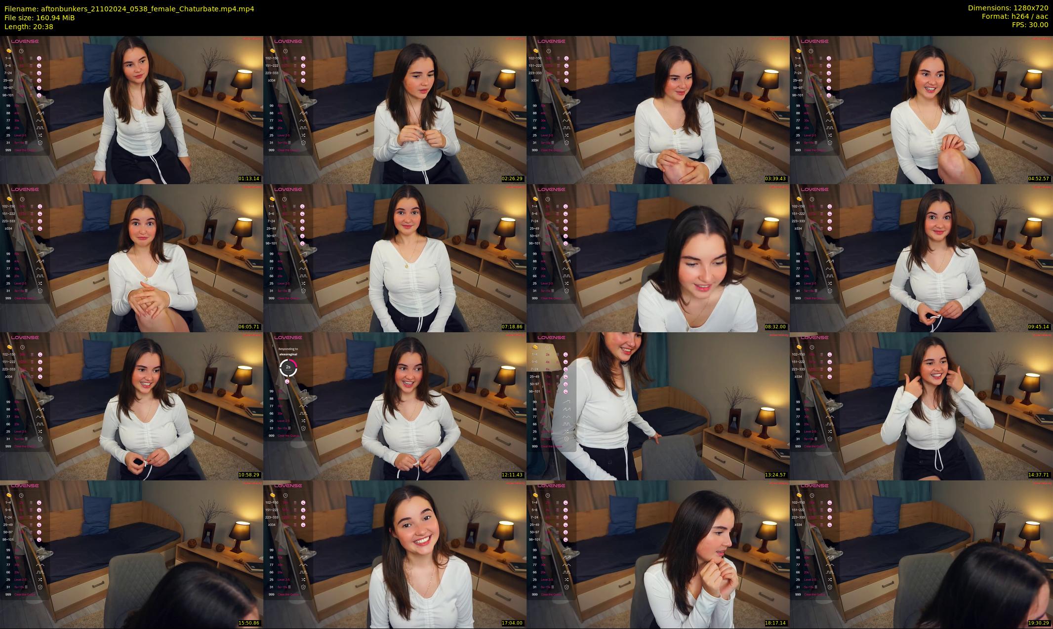 aftonbunkers — 21 minute Chaturbate female cam show recording, 720p, Oct 21, 2024