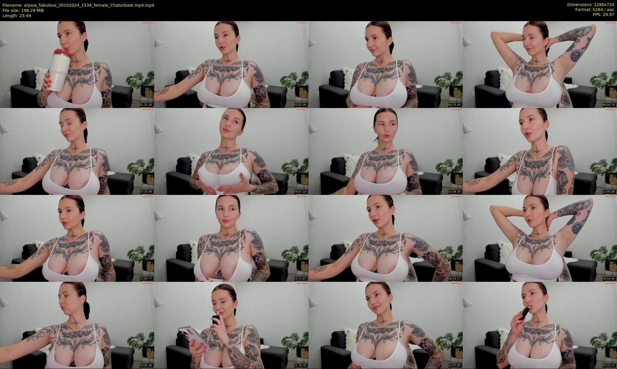 alyssa_fabulous — 26 minute Chaturbate female cam show recording, 720p, Oct 20, 2024