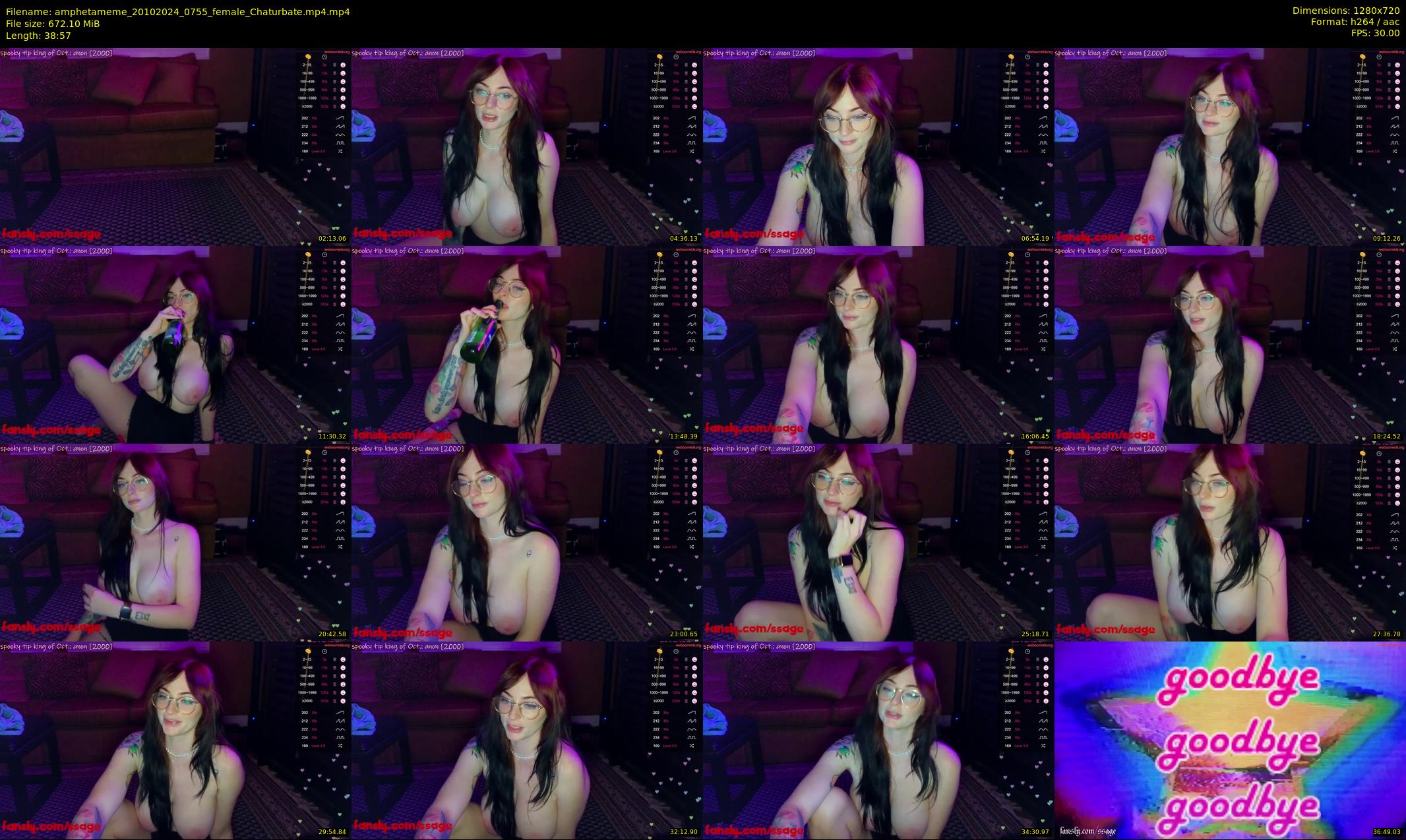 amphetameme — 39 minute Chaturbate female cam show recording, 720p, Oct 20, 2024