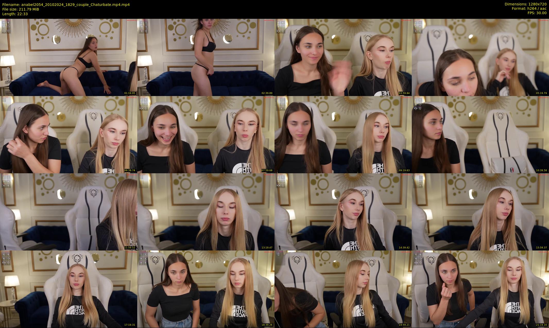 anabel2054 — 23 minute Chaturbate female cam show recording, 720p, Oct 20, 2024
