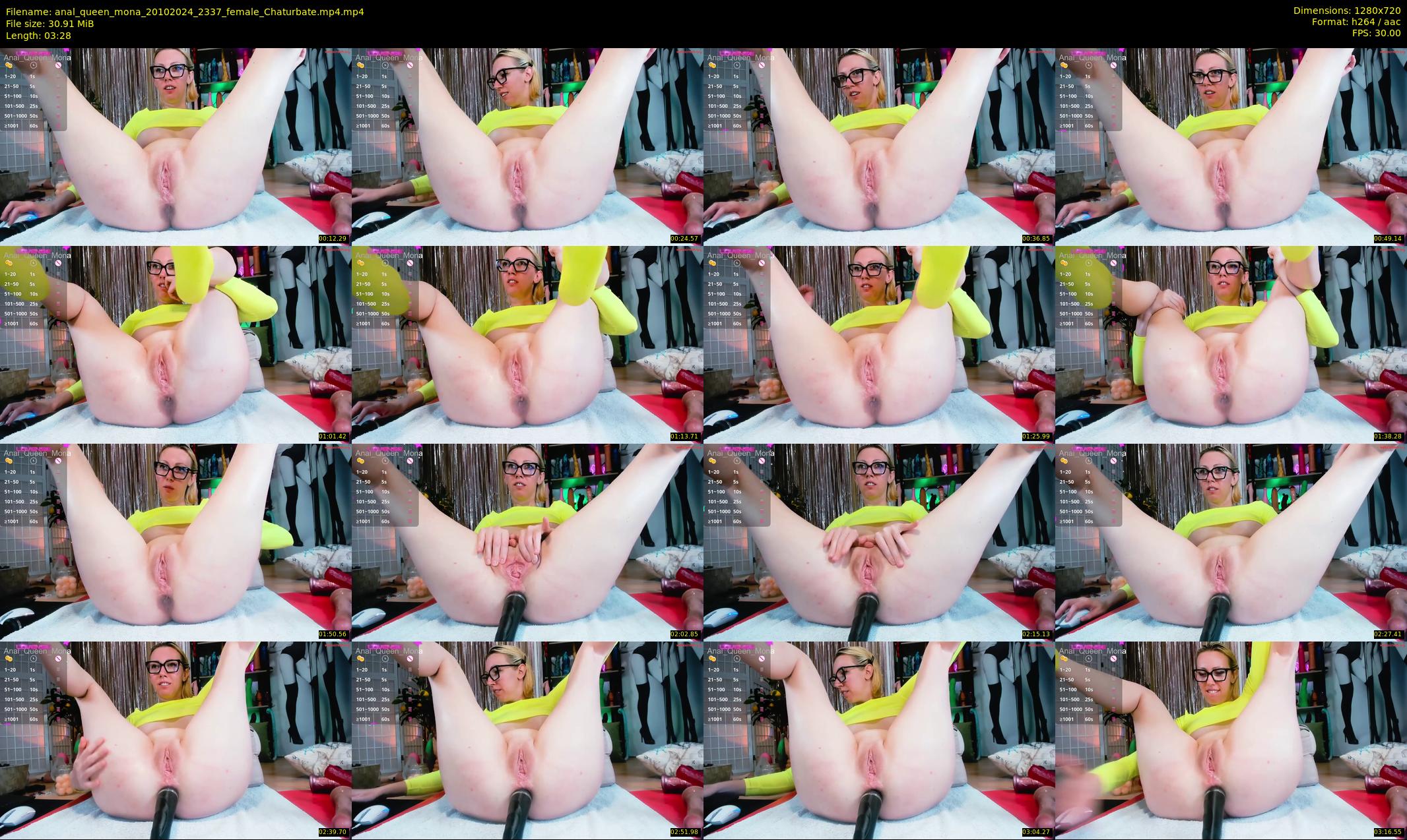 anal_queen_mona — 4 minute Chaturbate female cam show recording, 720p, Oct 20, 2024