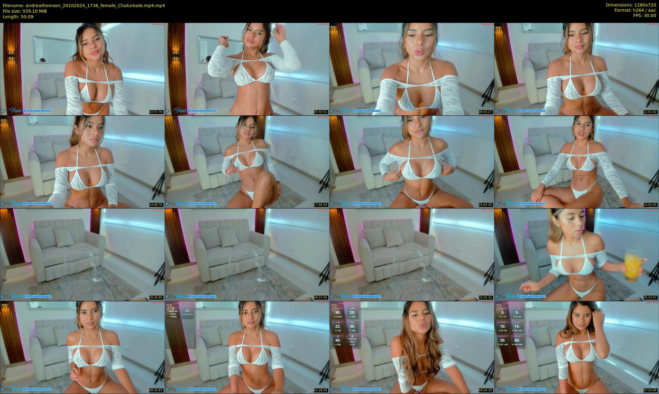andreathomson — 51 minute Chaturbate female cam show recording, 720p, Oct 20, 2024