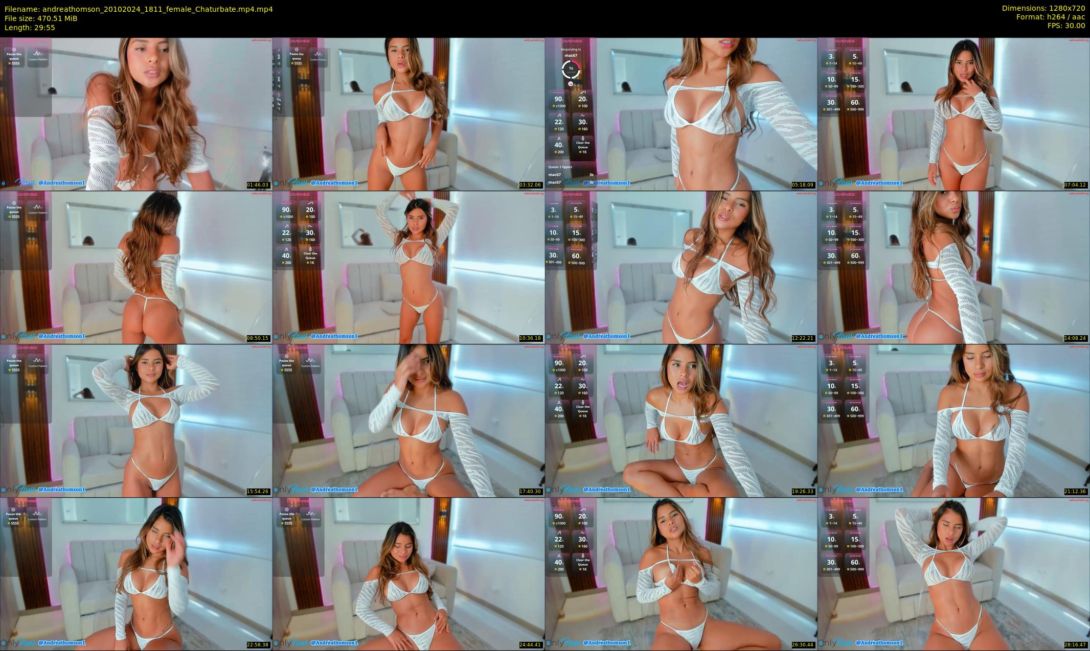 andreathomson — 30 minute Chaturbate female cam show recording, 720p, Oct 20, 2024