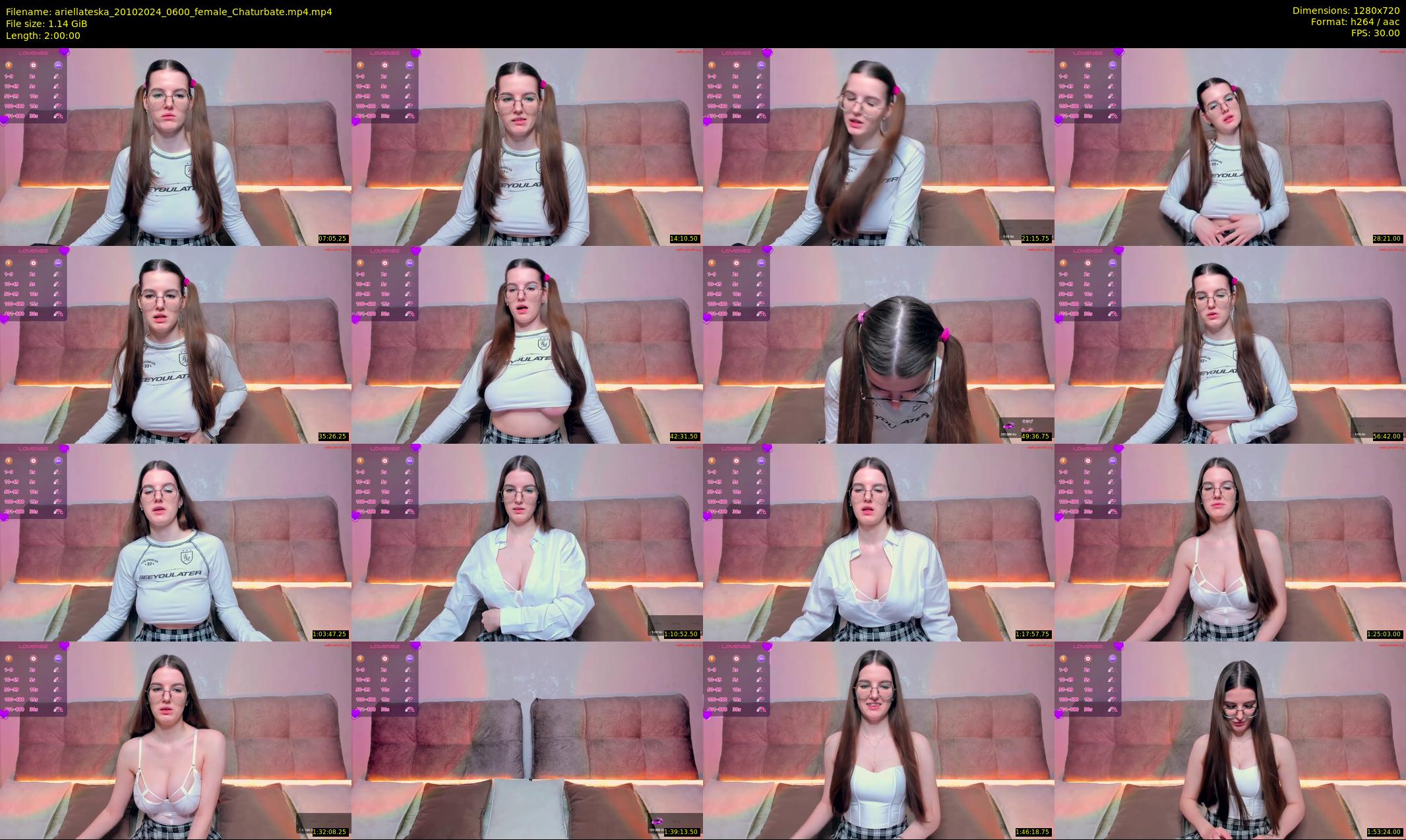 ariellateska — 120 minute Chaturbate female cam show recording, 720p, Oct 20, 2024