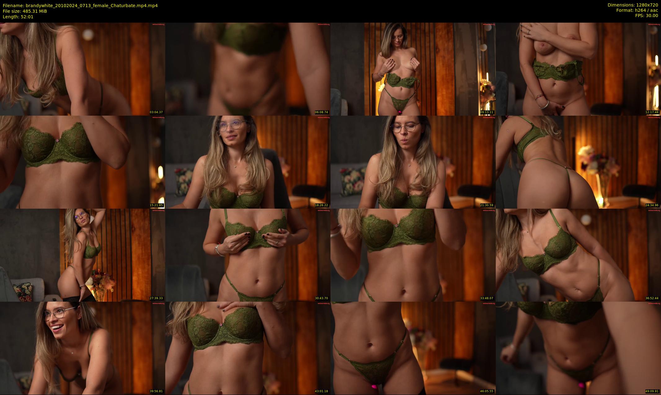 brandywhite — 53 minute Chaturbate female cam show recording, 720p, Oct 20, 2024
