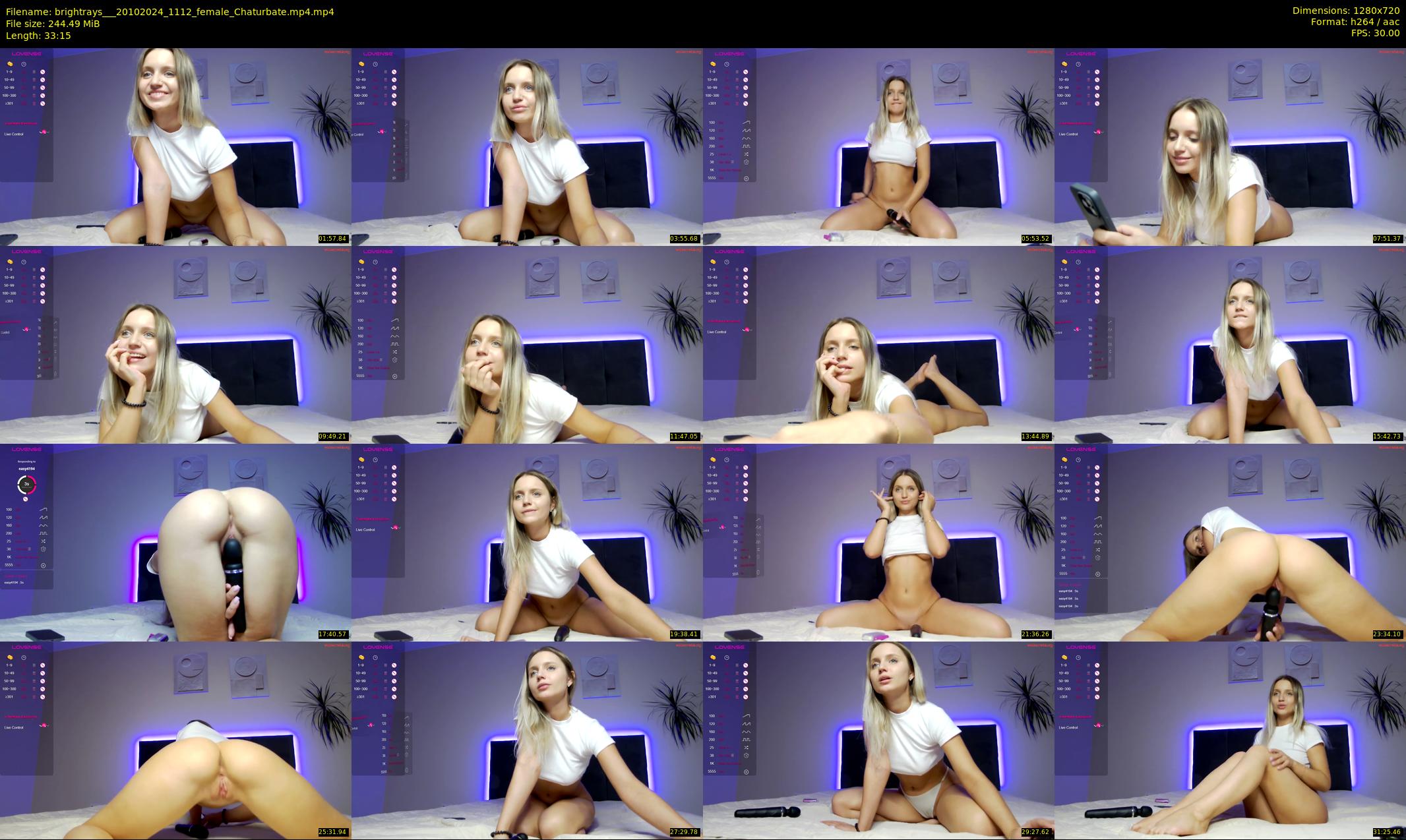 brightrays__ — 34 minute Chaturbate female cam show recording, 720p, Oct 20, 2024