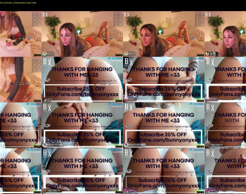 bunnyonyx — 28 minute Chaturbate female cam show recording, 720p, Oct 20, 2024