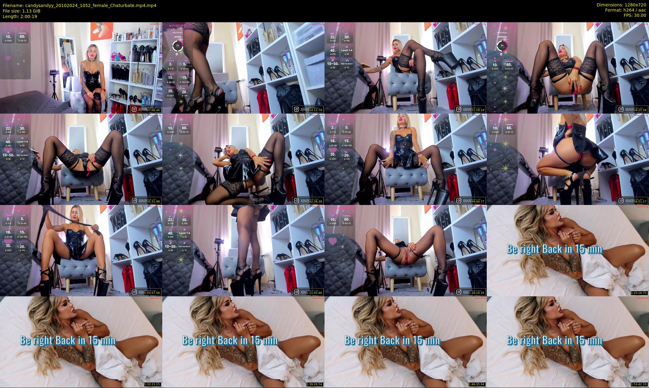 candysandyy — 121 minute Chaturbate female cam show recording, 720p, Oct 20, 2024
