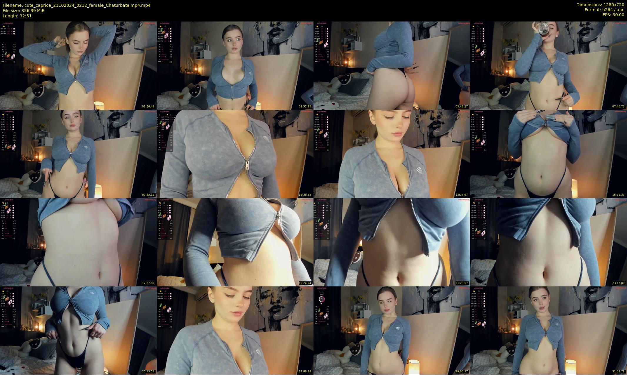 cute_caprice — 33 minute Chaturbate female cam show recording, 720p, Oct 21, 2024