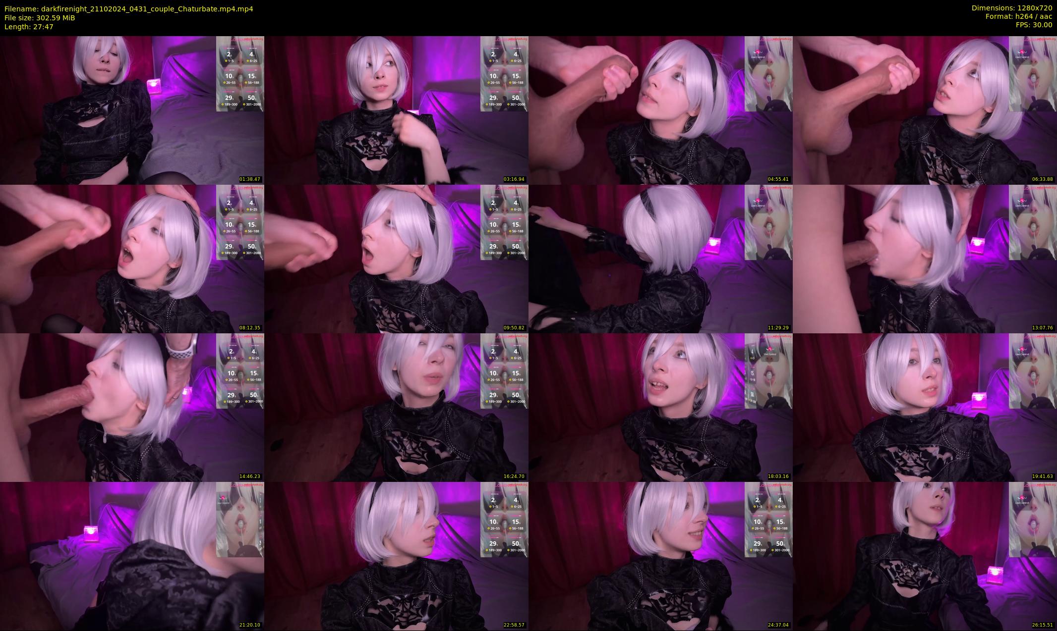 darkfirenight — 28 minute Chaturbate couple cam show recording, 720p, Oct 21, 2024