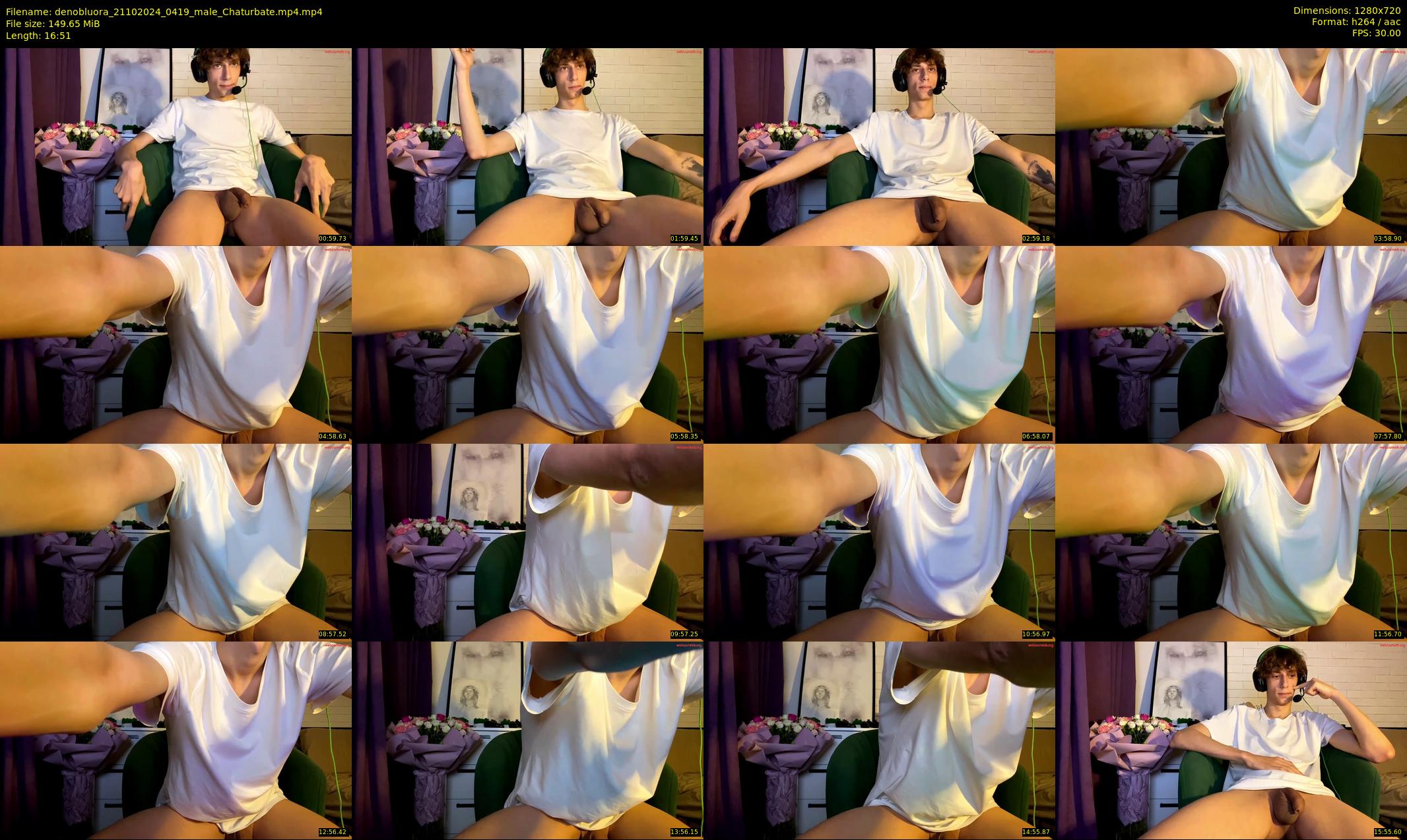 denobluora — 17 minute Chaturbate male cam show recording, 720p, Oct 21, 2024