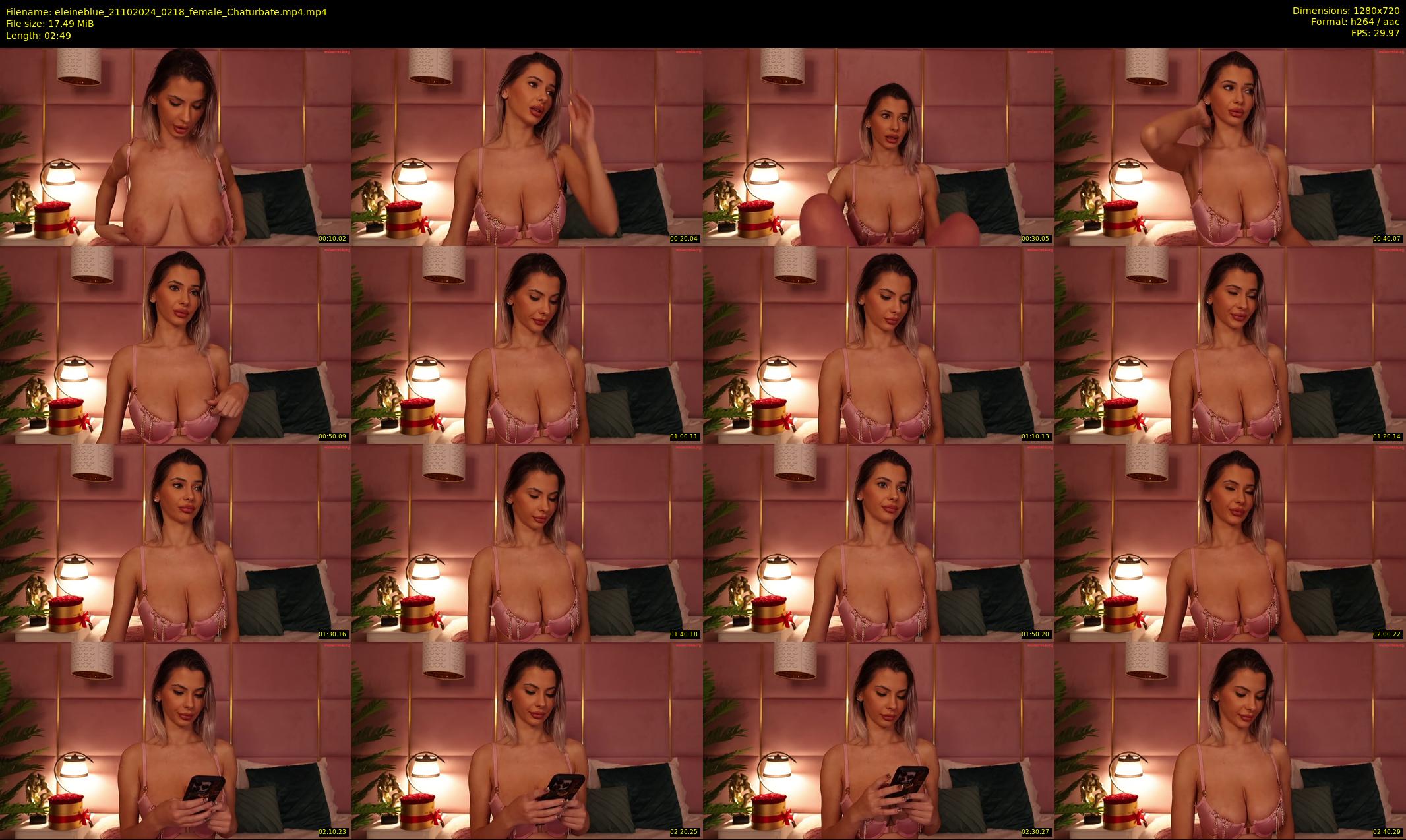 eleineblue — 3 minute Chaturbate female cam show recording, 720p, Oct 21, 2024