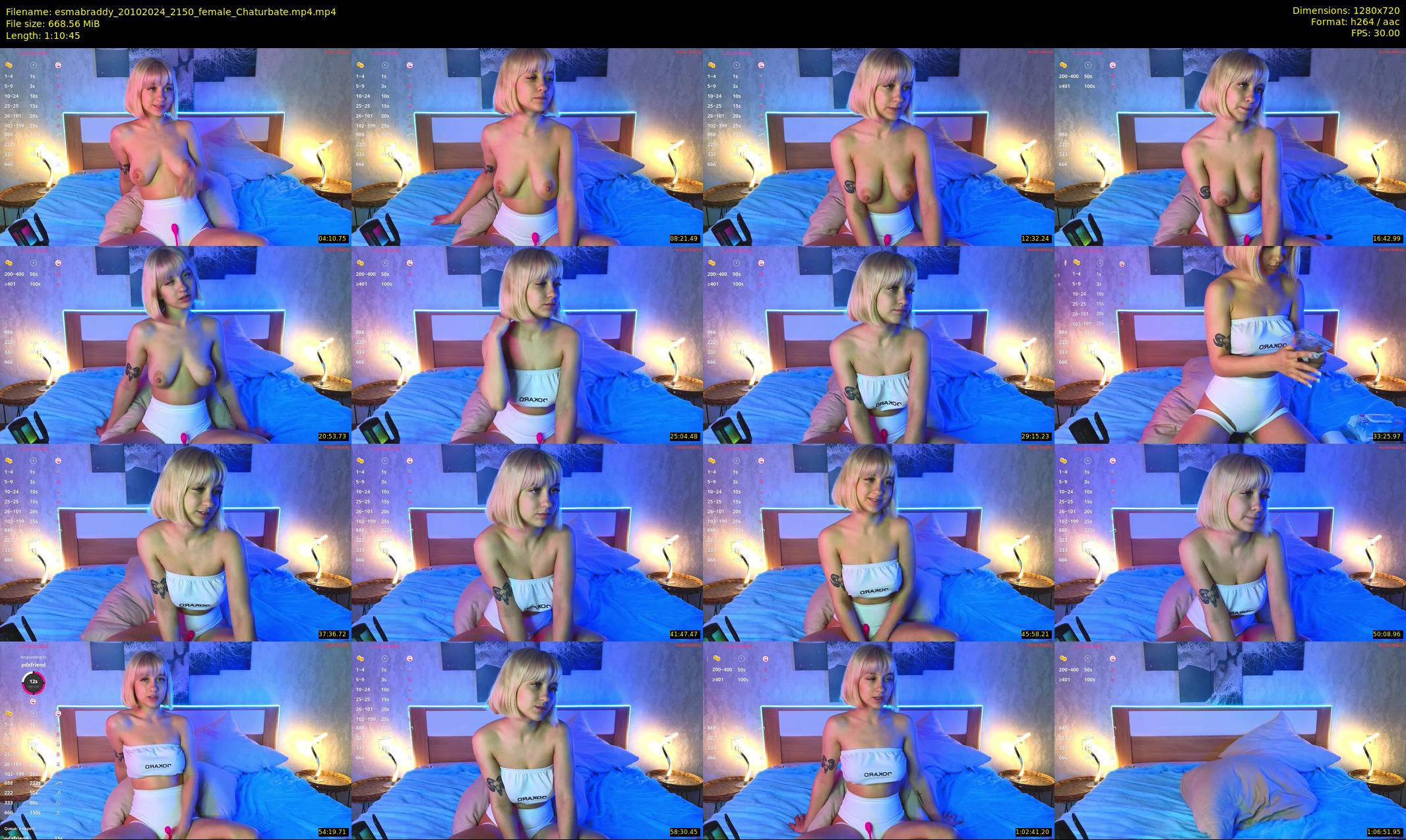 esmabraddy — 71 minute Chaturbate female cam show recording, 720p, Oct 20, 2024