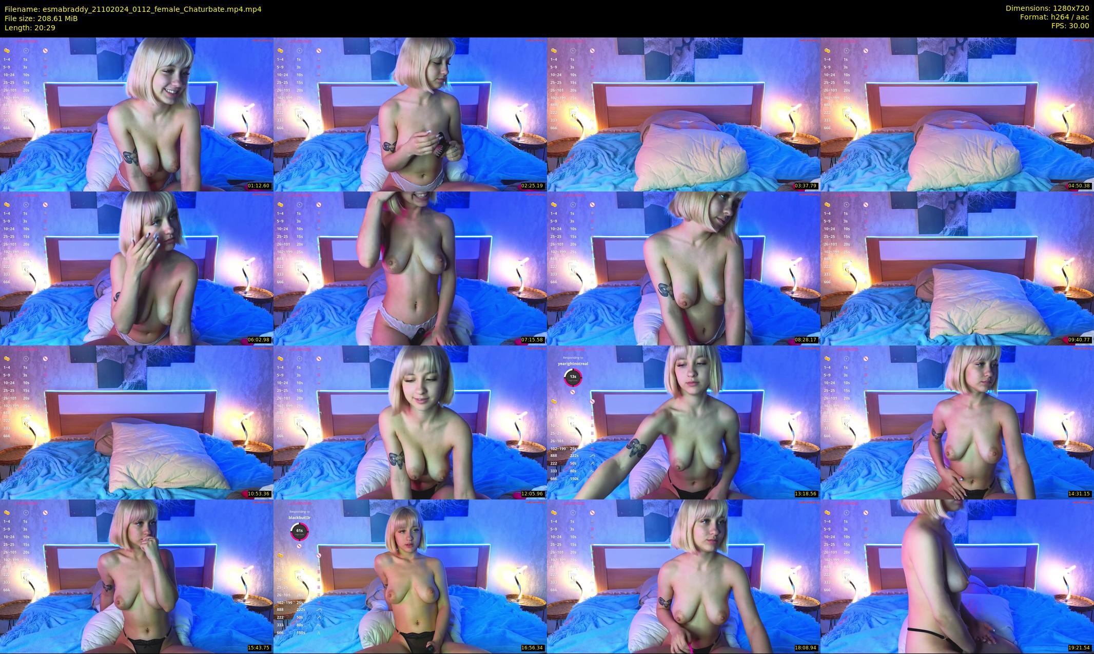 esmabraddy — 21 minute Chaturbate female cam show recording, 720p, Oct 21, 2024