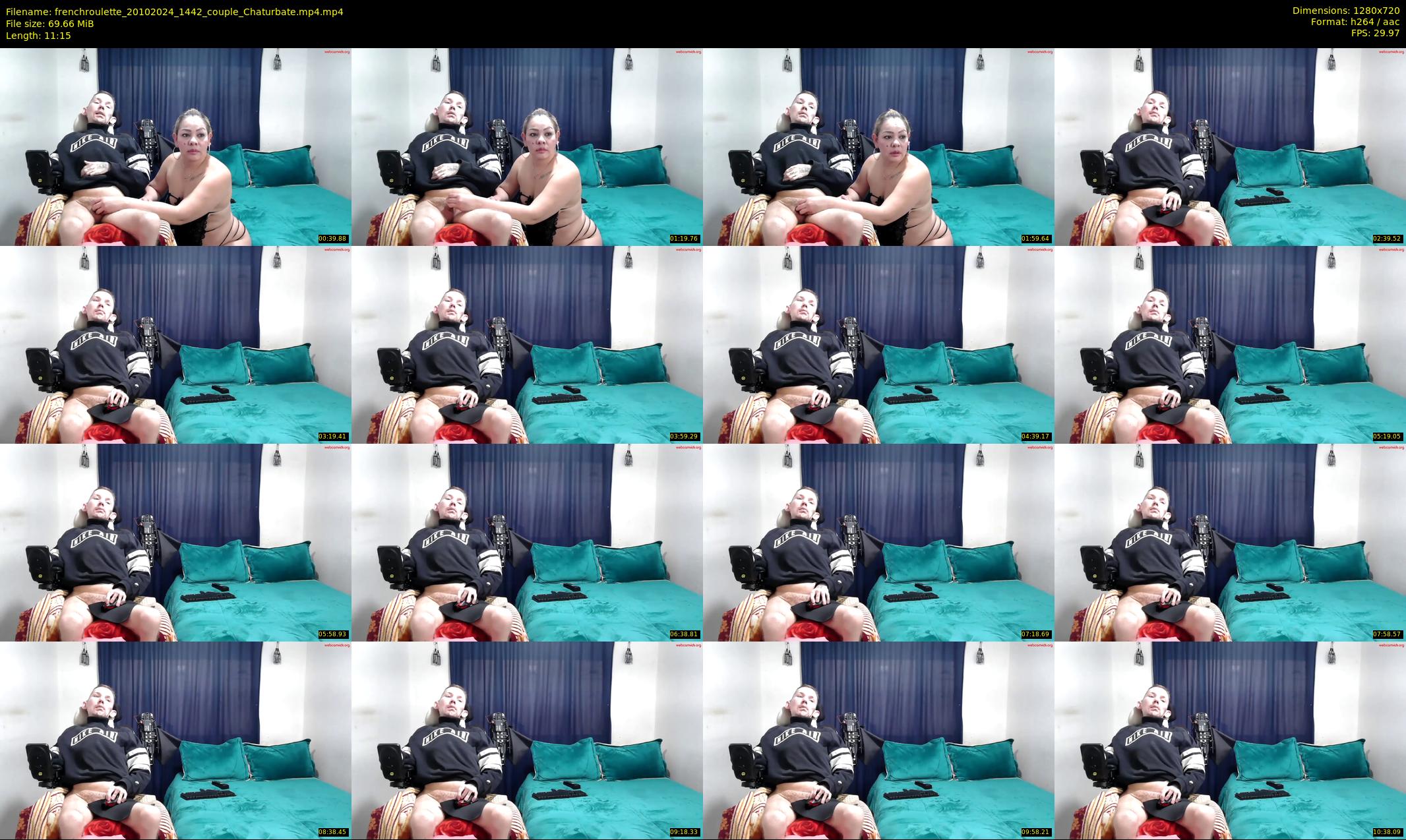 frenchroulette — 12 minute Chaturbate couple cam show recording, 720p, Oct 20, 2024