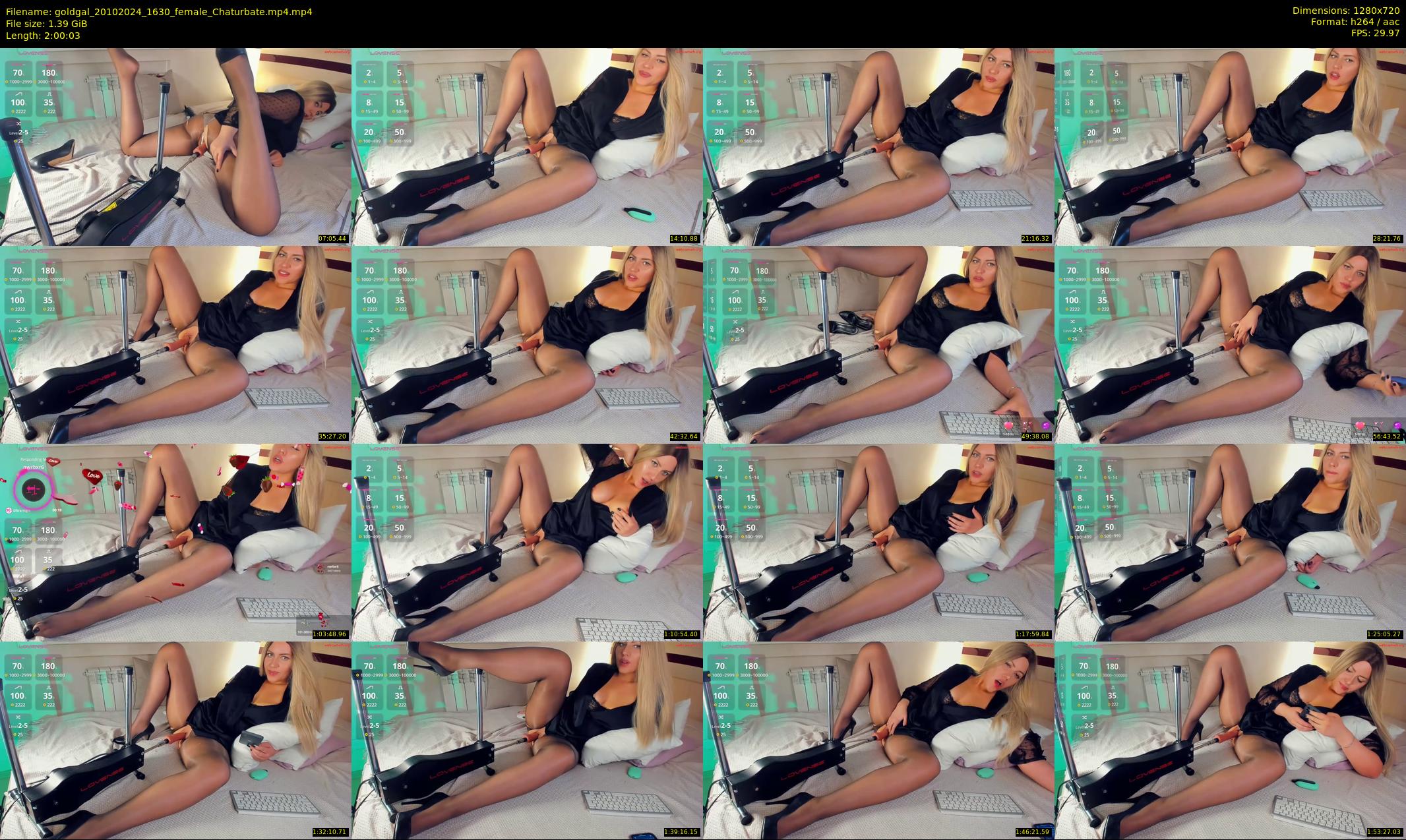 goldgal — 121 minute Chaturbate female cam show recording, 720p, Oct 20, 2024