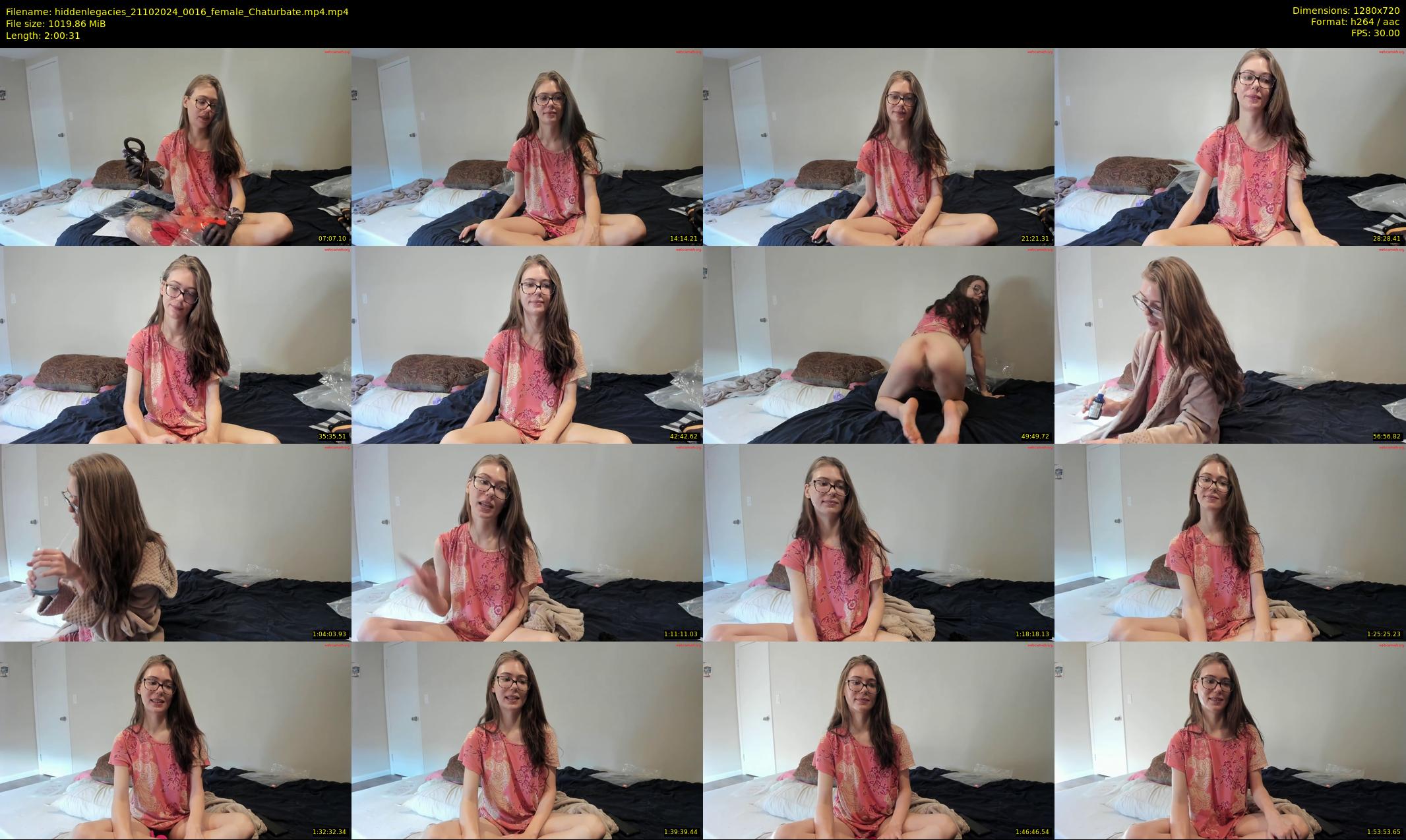 hiddenlegacies — 121 minute Chaturbate female cam show recording, 720p, Oct 21, 2024