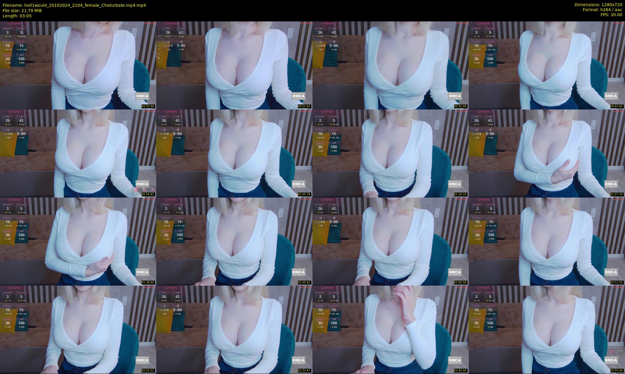 holl1would — 4 minute Chaturbate female cam show recording, 720p, Oct 20, 2024