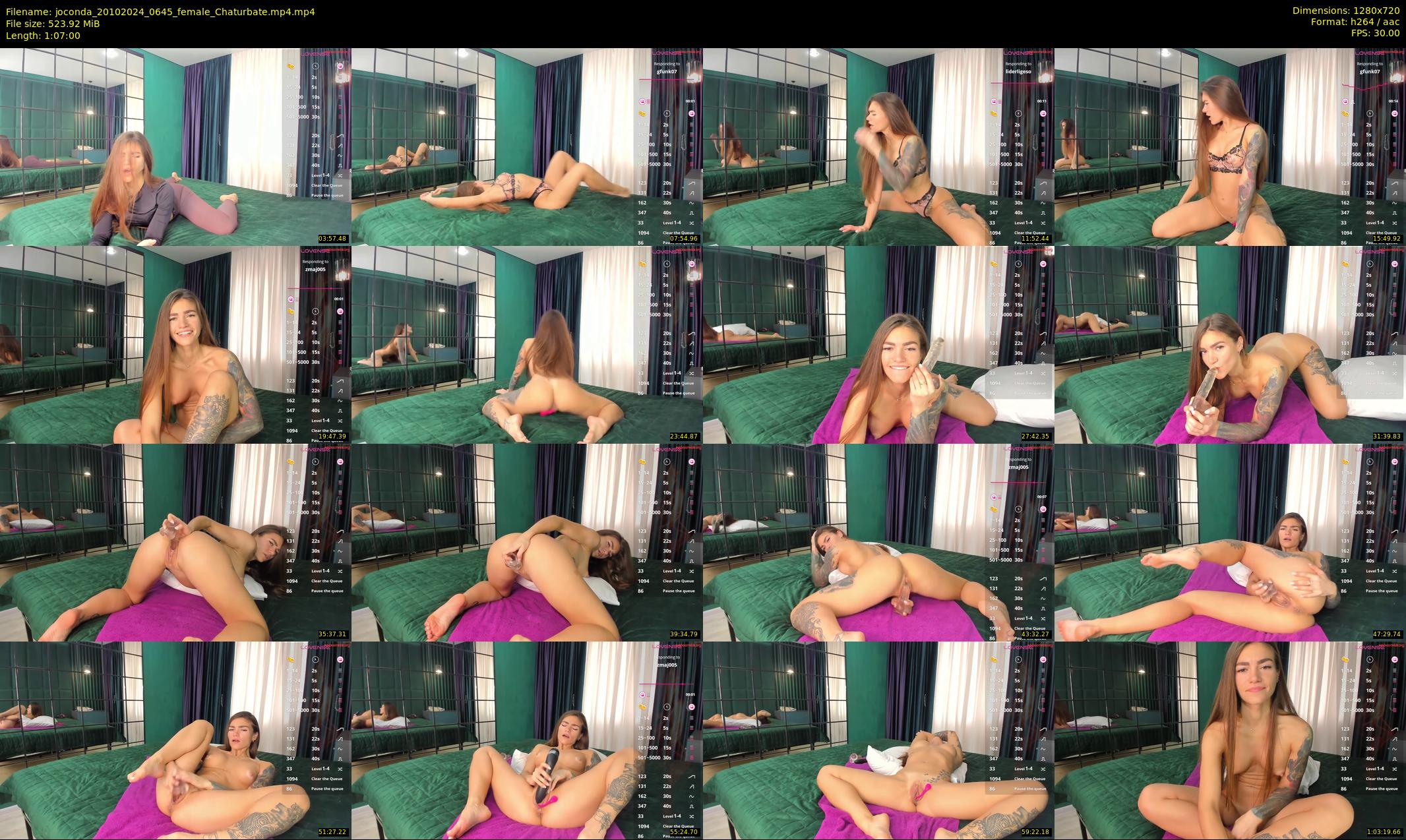 joconda — 67 minute Chaturbate female cam show recording, 720p, Oct 20, 2024