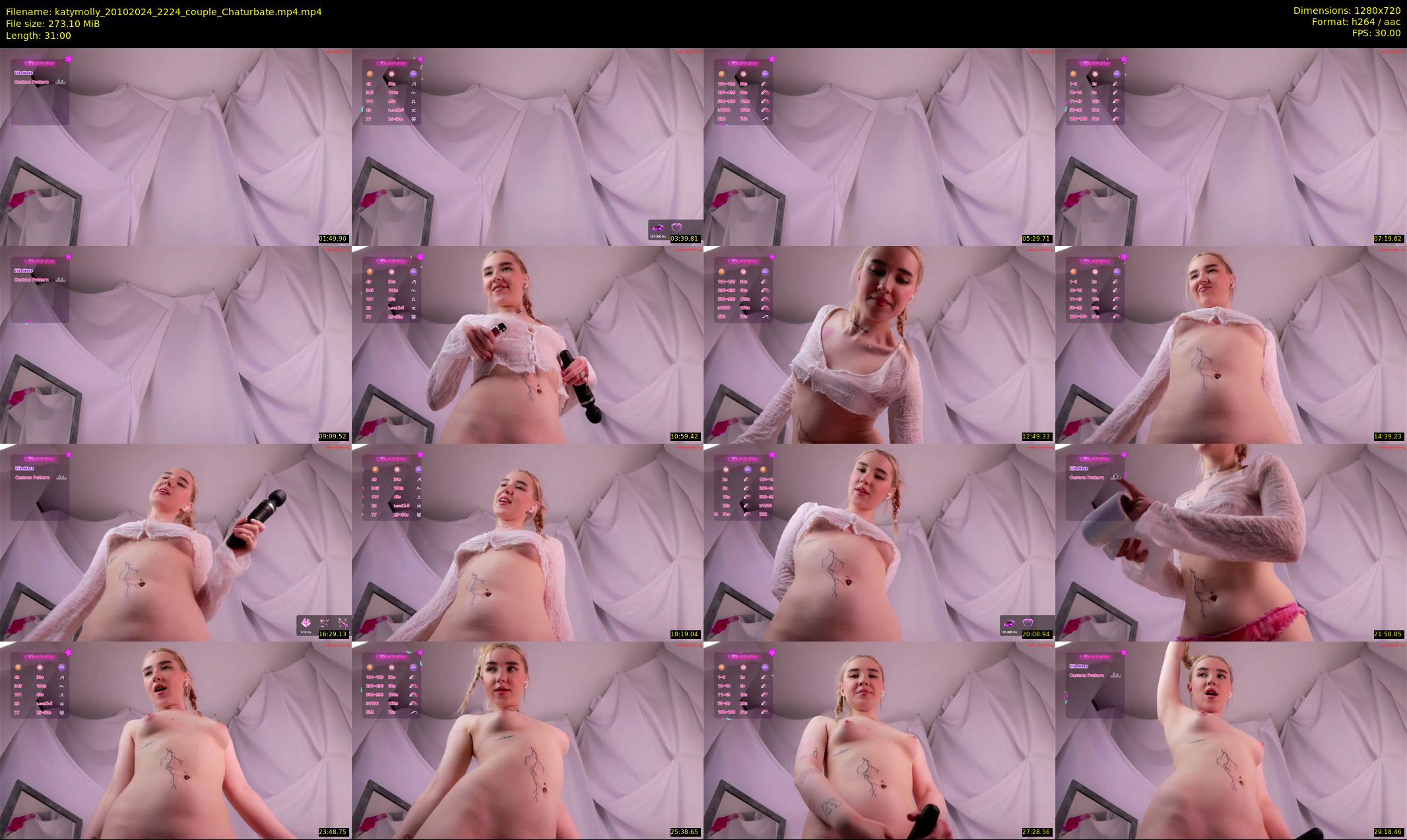 katymolly — 31 minute Chaturbate female cam show recording, 720p, Oct 20, 2024