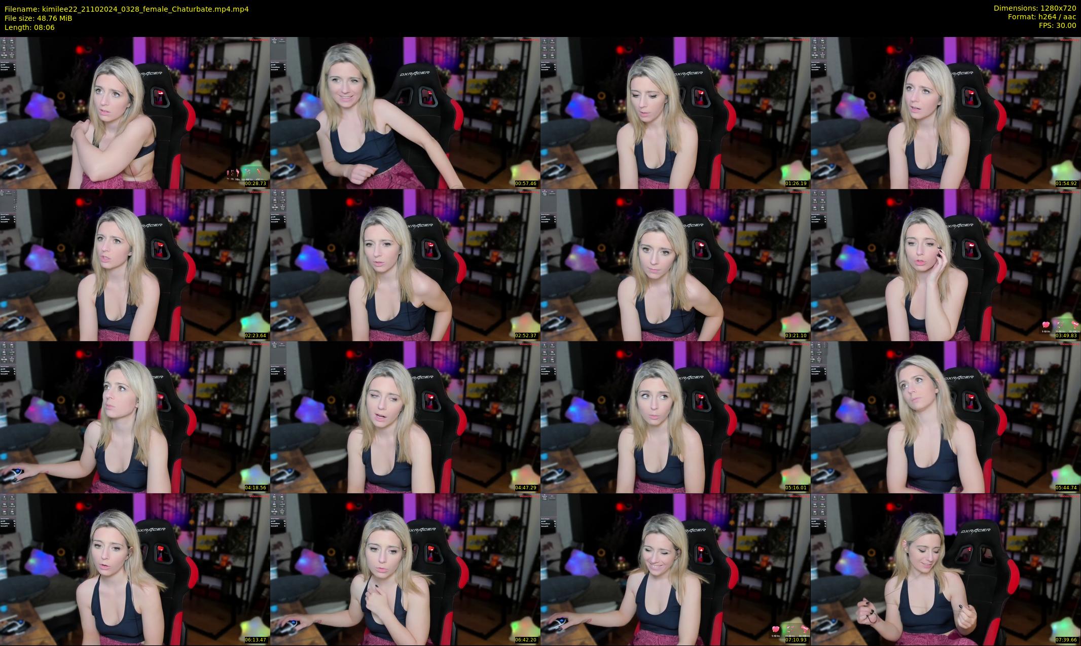 kimilee22 — 9 minute Chaturbate female cam show recording, 720p, Oct 21, 2024