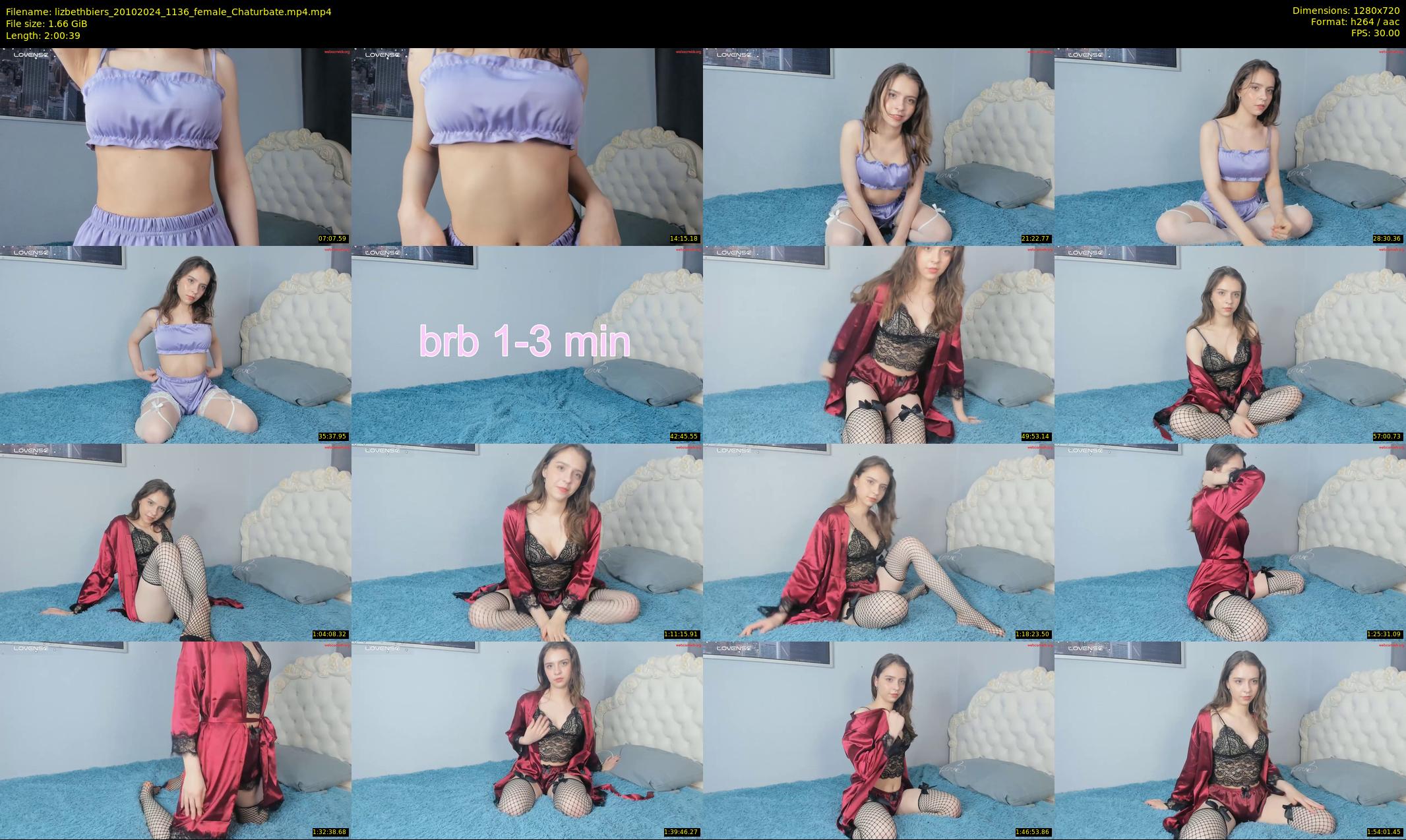 lizbethbiers — 121 minute Chaturbate female cam show recording, 720p, Oct 20, 2024