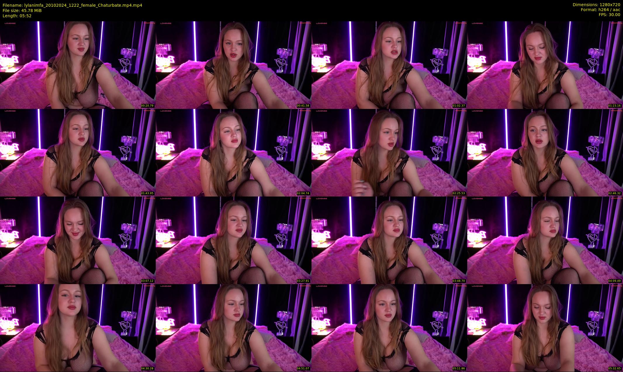 lylanimfa — 6 minute Chaturbate female cam show recording, 720p, Oct 20, 2024
