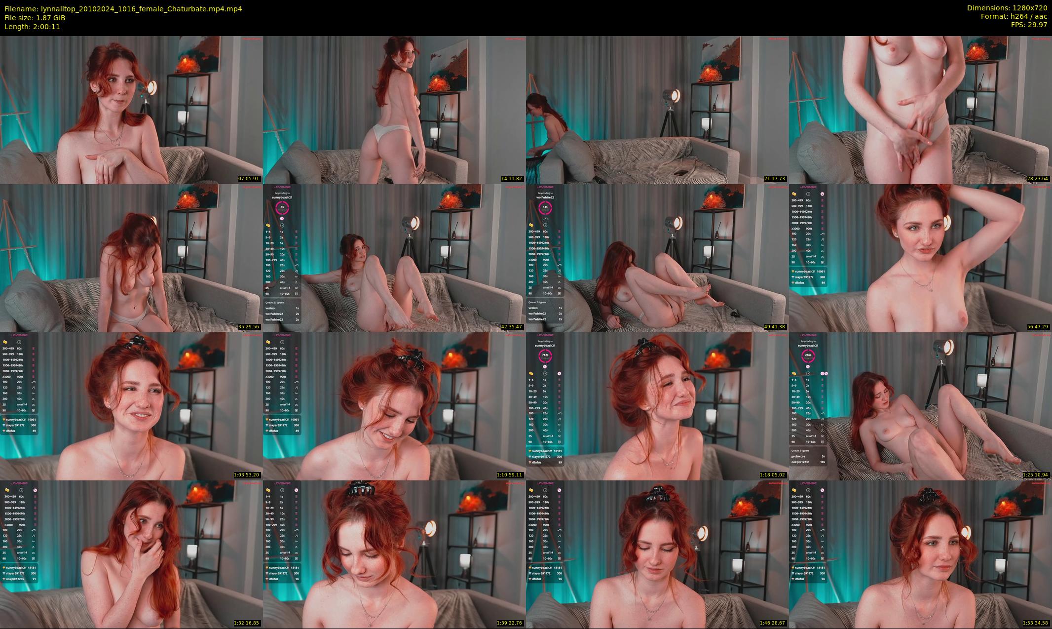 lynnalltop — 121 minute Chaturbate female cam show recording, 720p, Oct 20, 2024