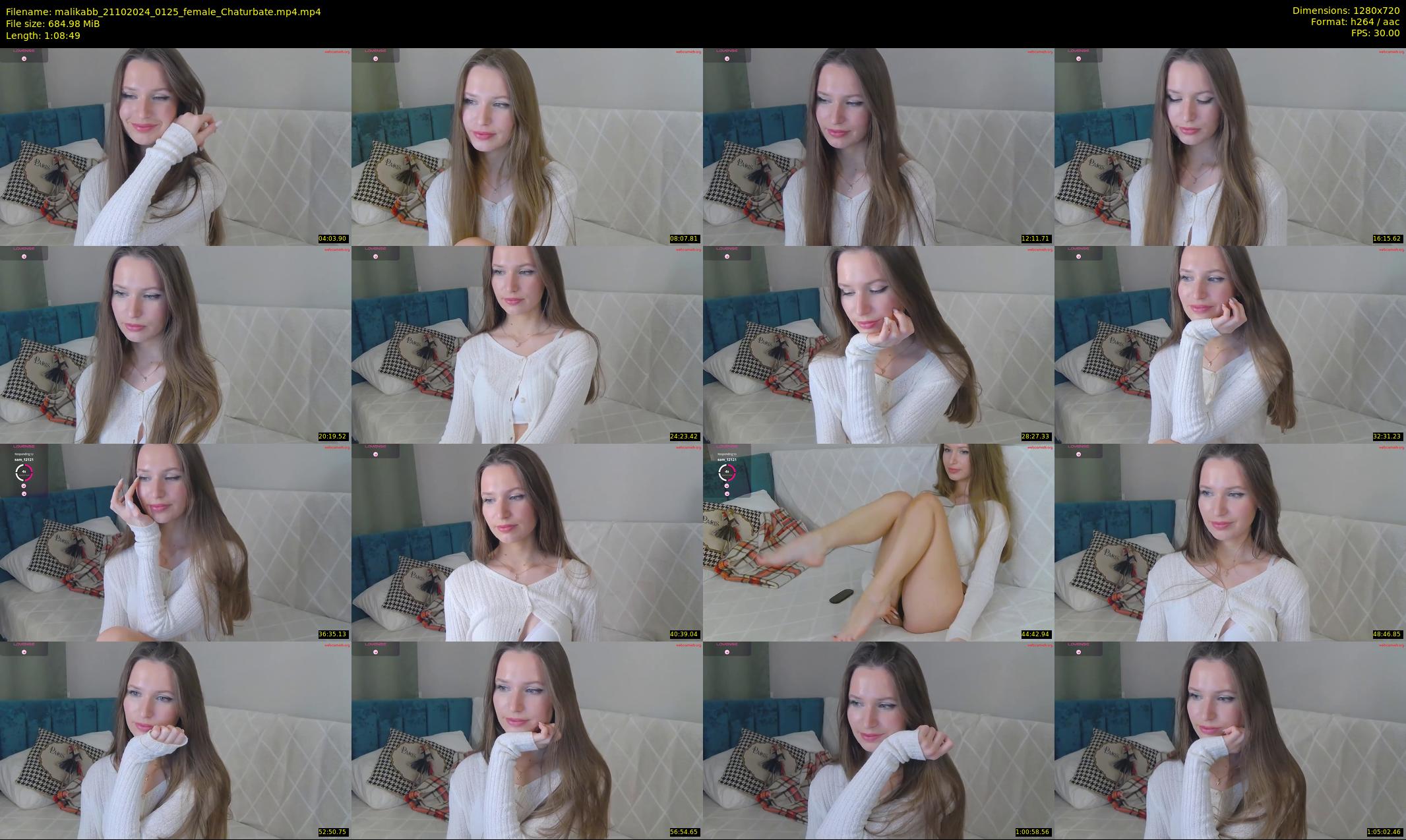 malikabb — 69 minute Chaturbate female cam show recording, 720p, Oct 21, 2024