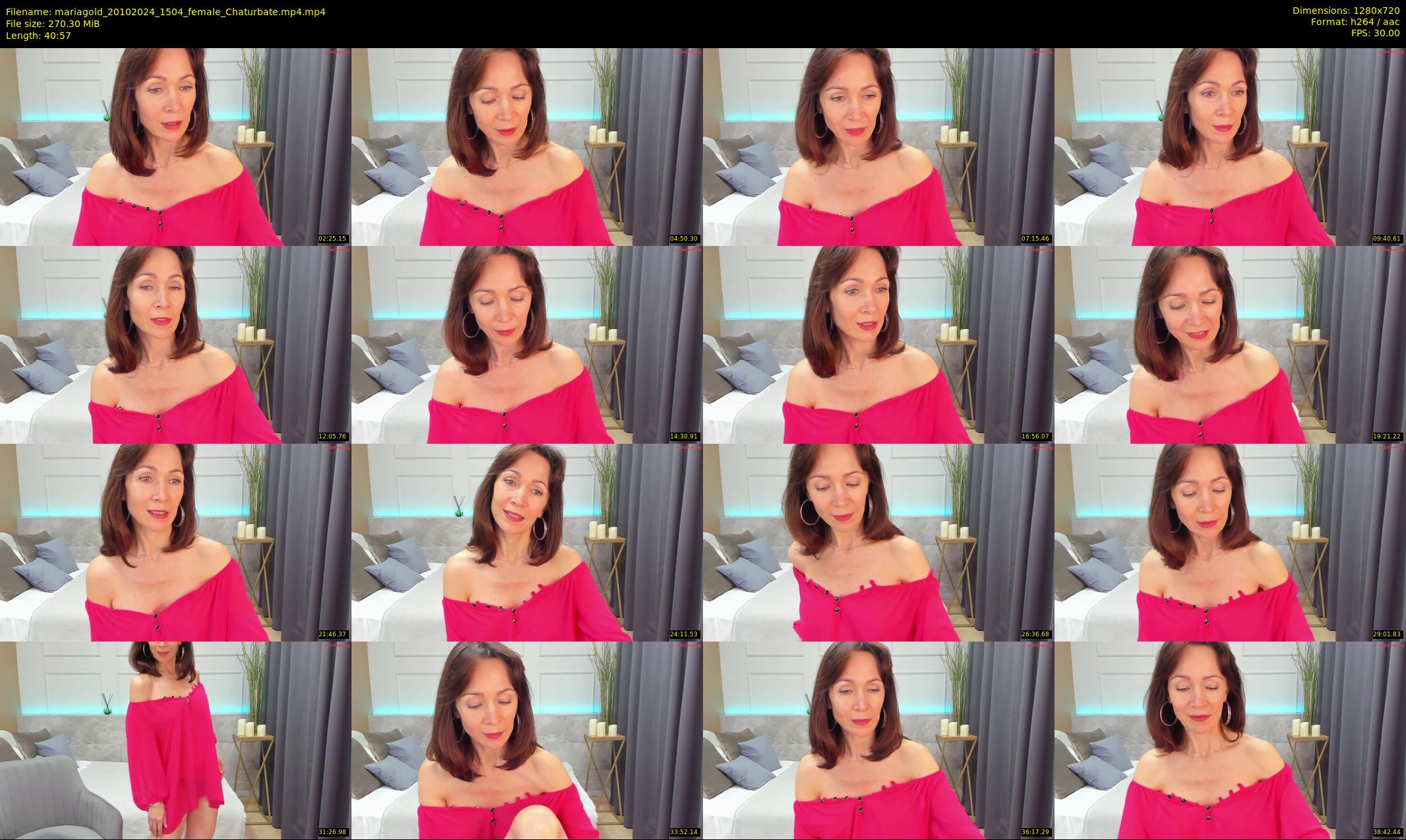 mariagold — 41 minute Chaturbate female cam show recording, 720p, Oct 20, 2024
