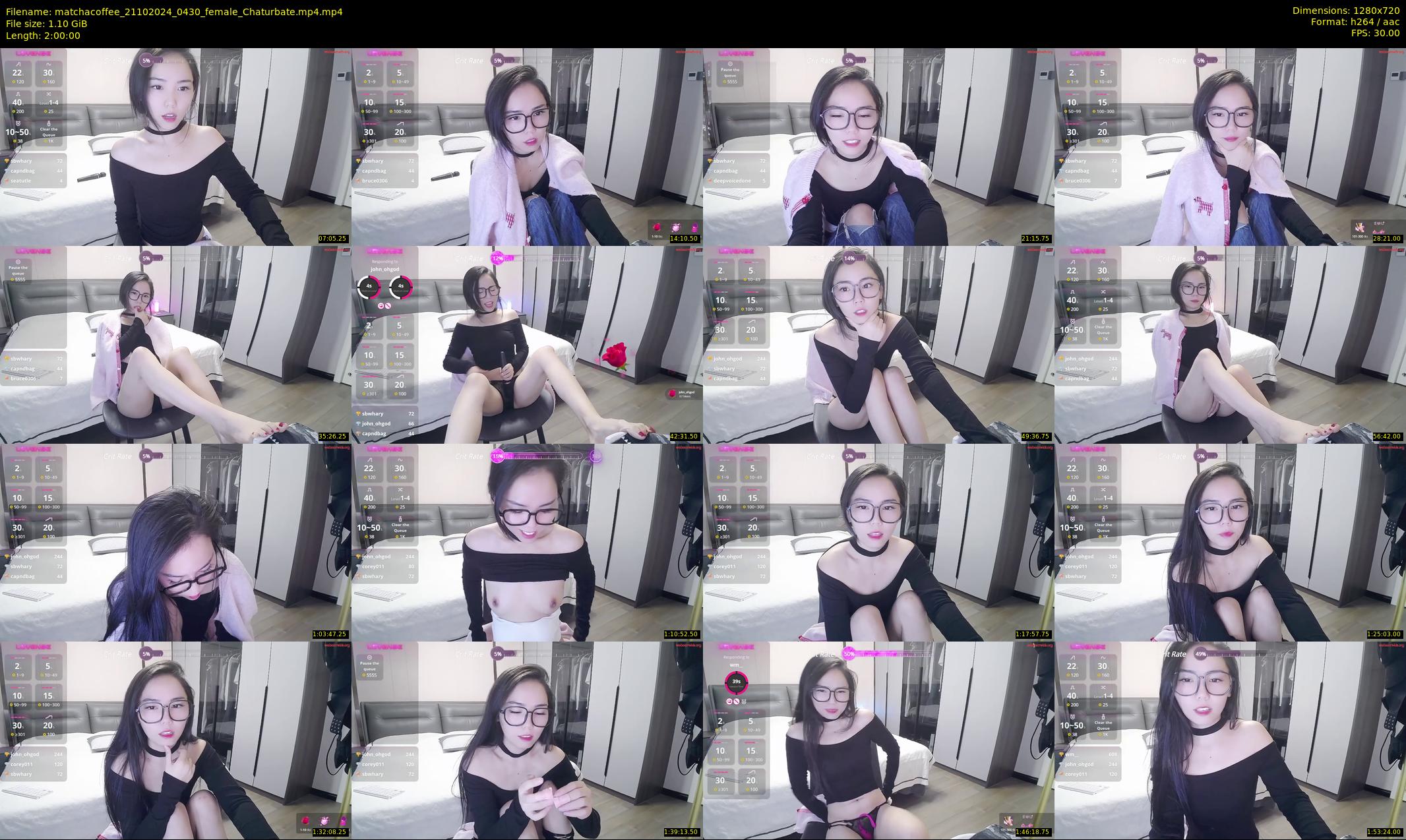 matchacoffee — 120 minute Chaturbate female cam show recording, 720p, Oct 21, 2024
