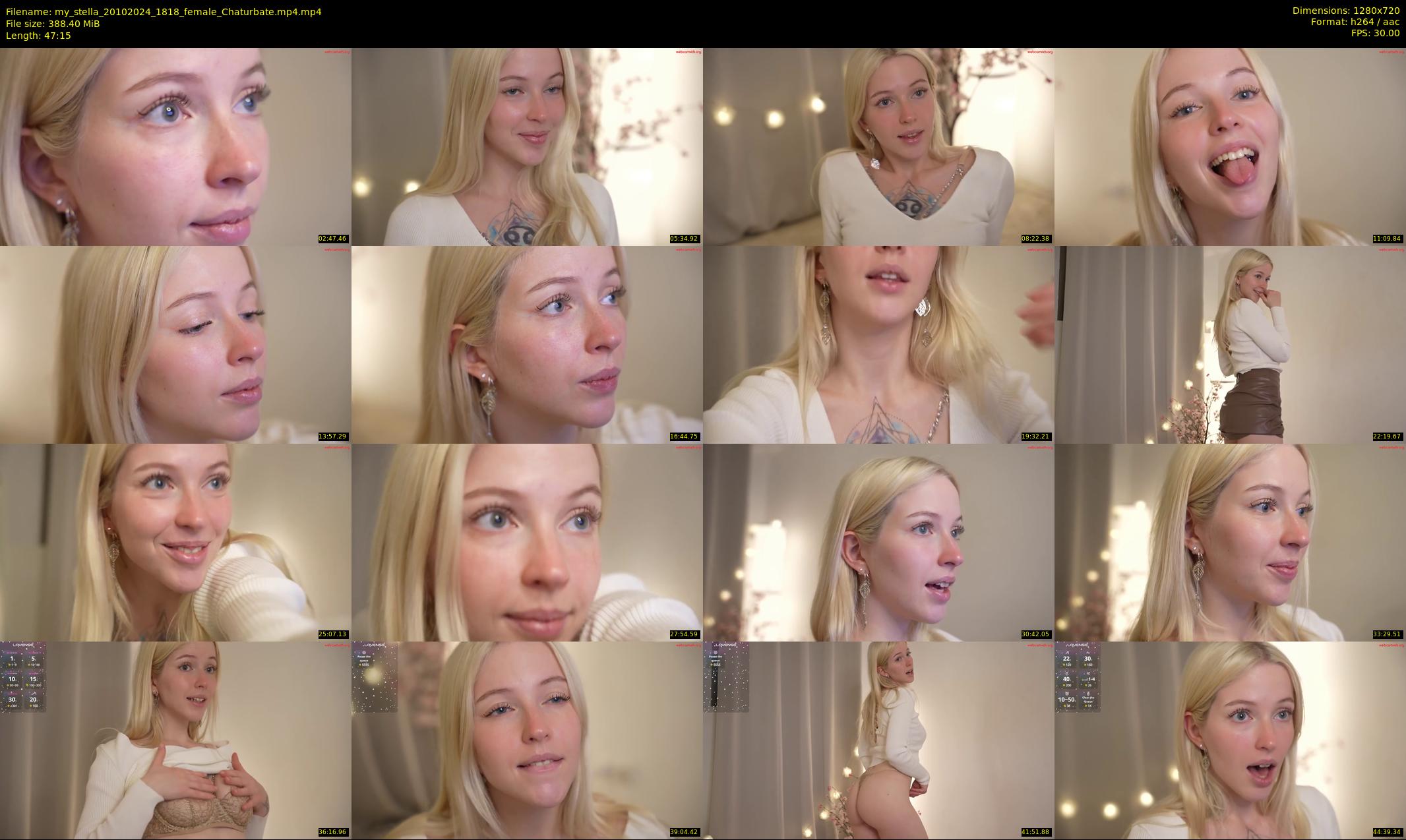 my_stella — 48 minute Chaturbate female cam show recording, 720p, Oct 20, 2024