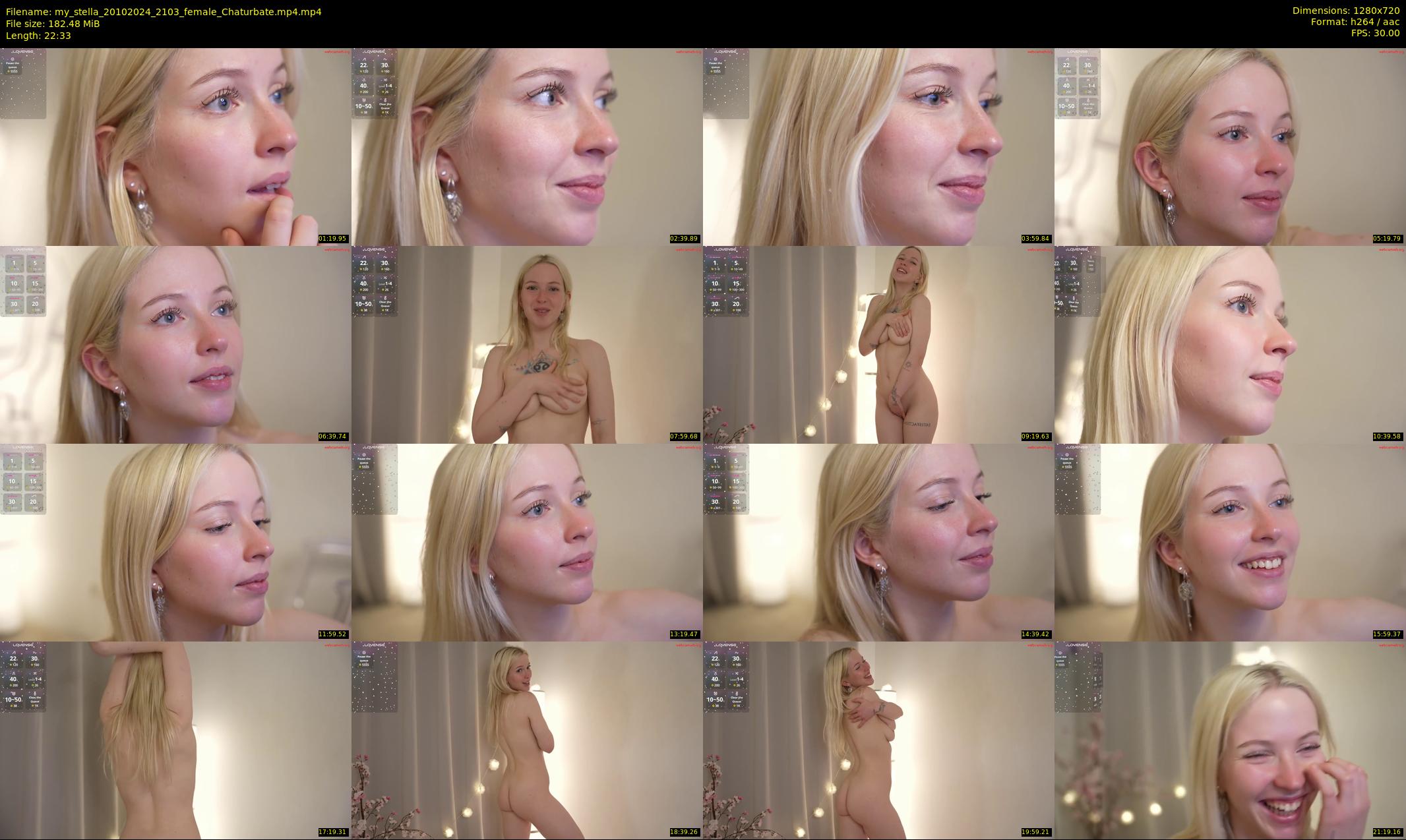 my_stella — 23 minute Chaturbate female cam show recording, 720p, Oct 20, 2024