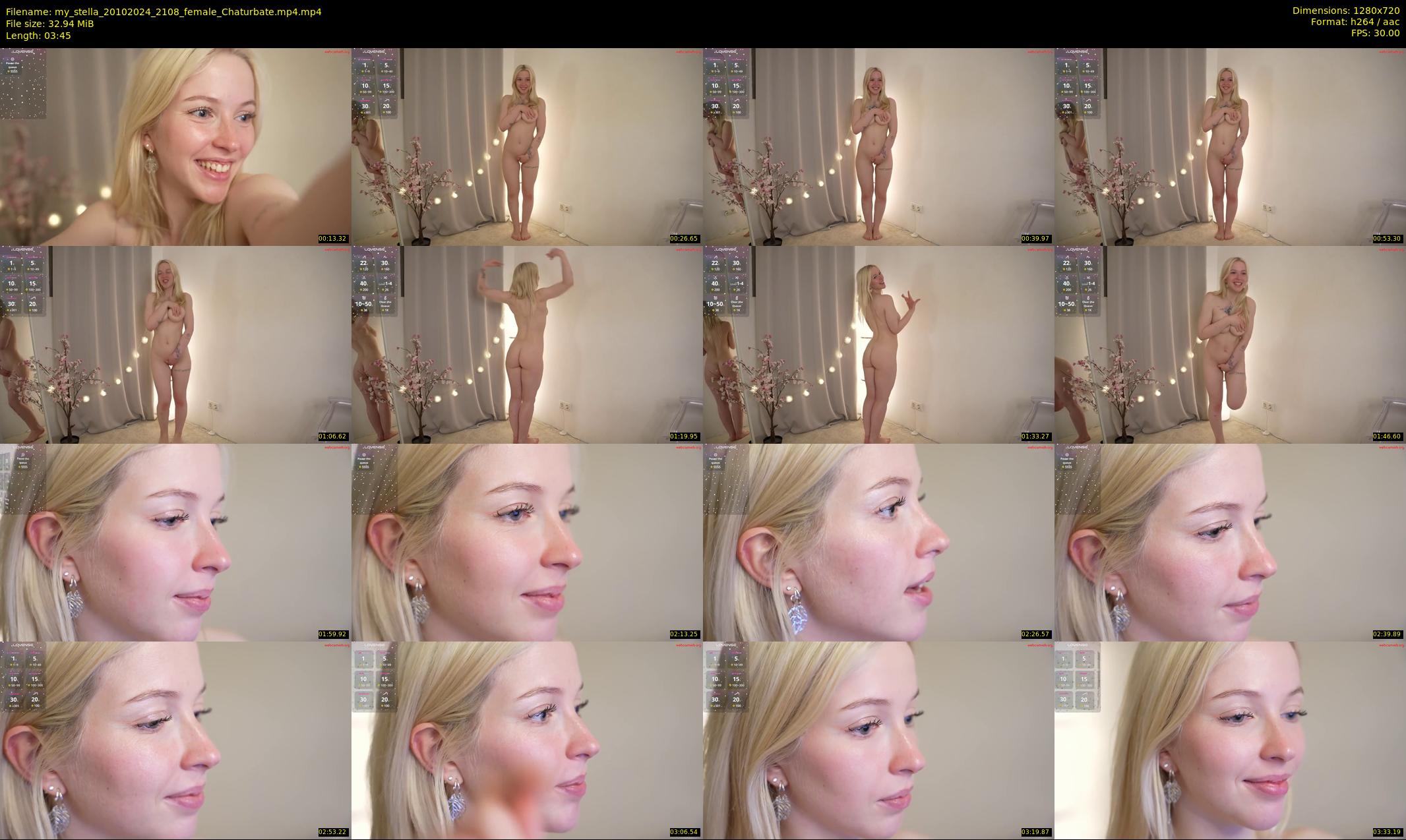 my_stella — 4 minute Chaturbate female cam show recording, 720p, Oct 20, 2024