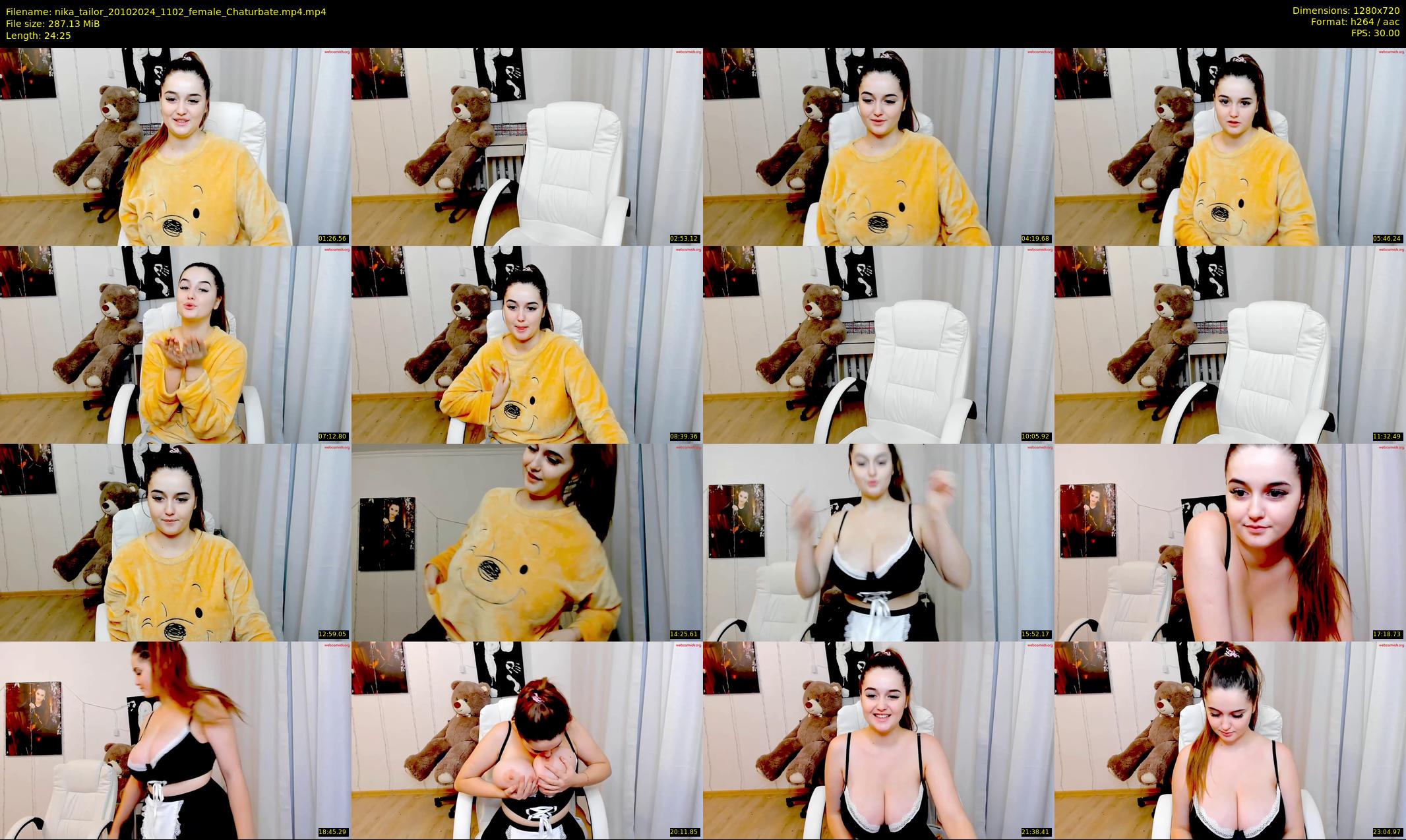 nika_tailor — 25 minute Chaturbate female cam show recording, 720p, Oct 20, 2024