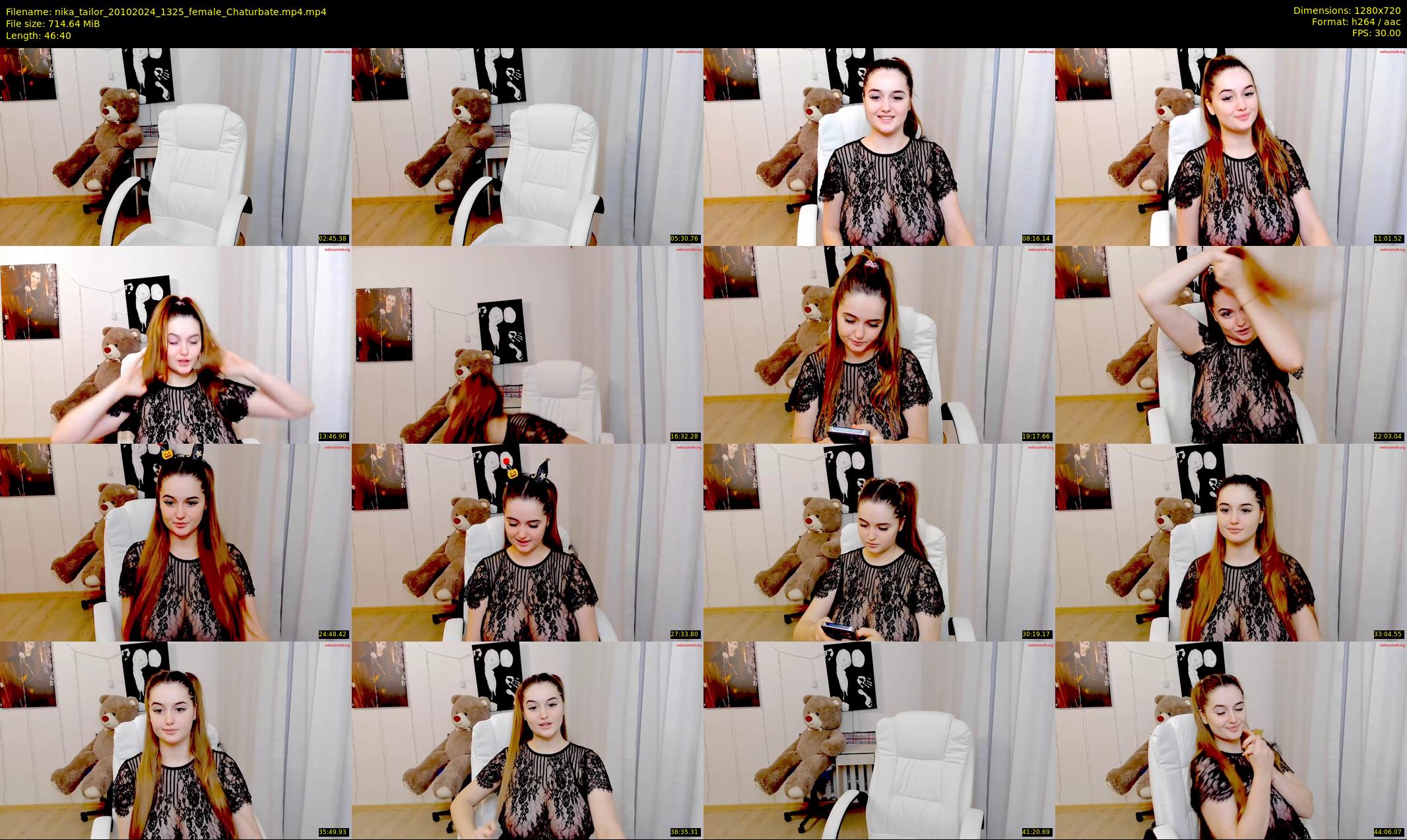 nika_tailor — 47 minute Chaturbate female cam show recording, 720p, Oct 20, 2024