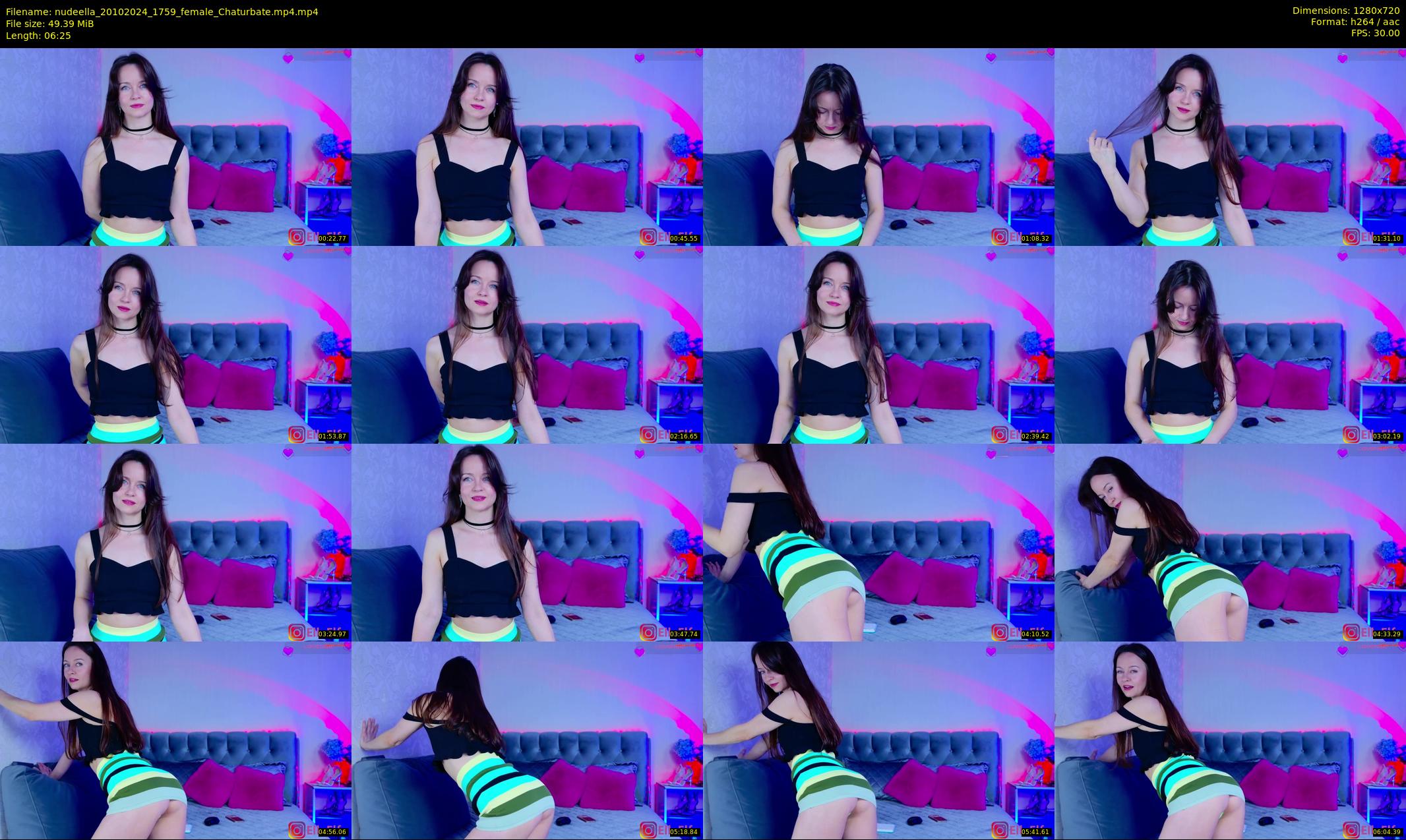 nudeella — 7 minute Chaturbate female cam show recording, 720p, Oct 20, 2024