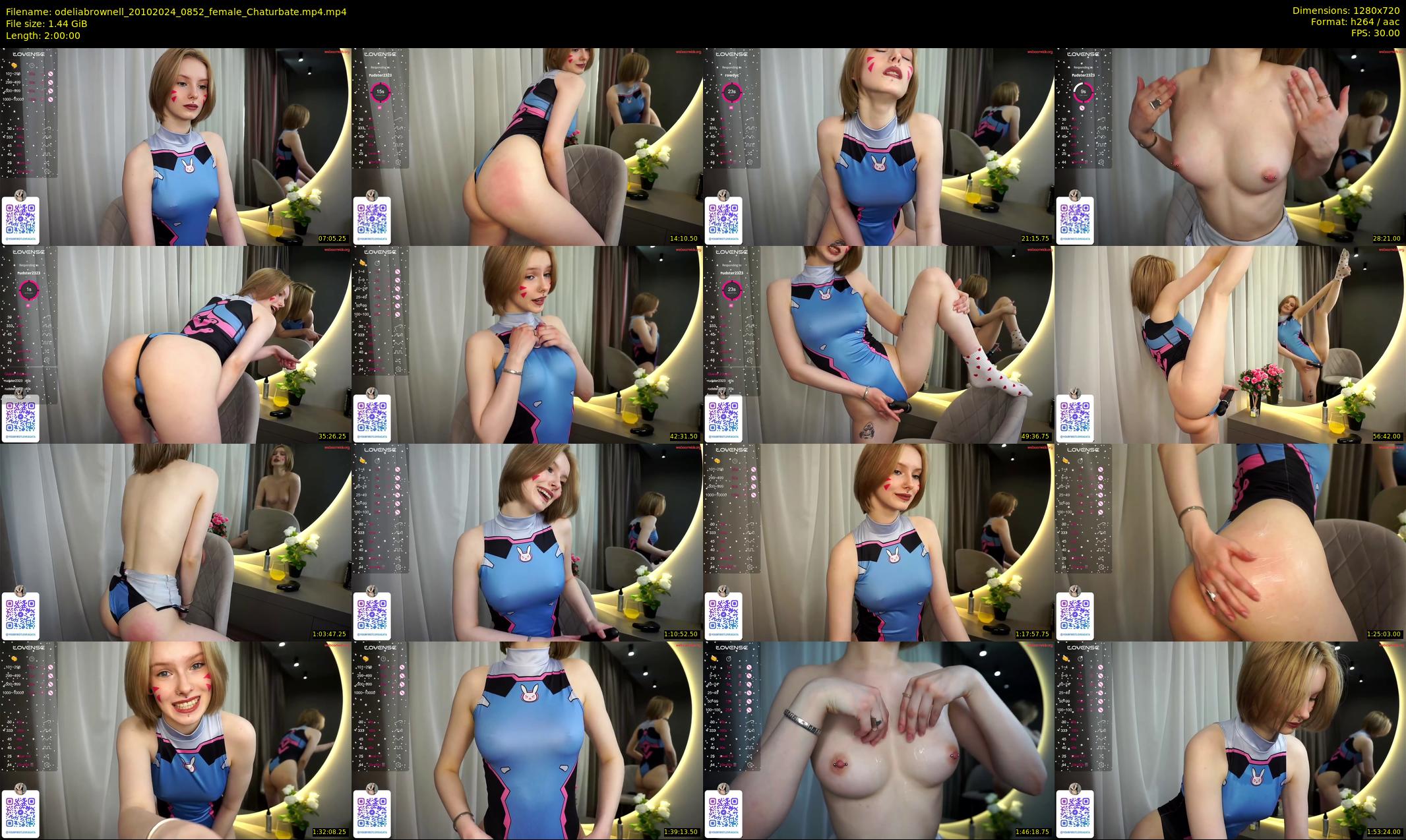 odeliabrownell — 120 minute Chaturbate female cam show recording, 720p, Oct 20, 2024