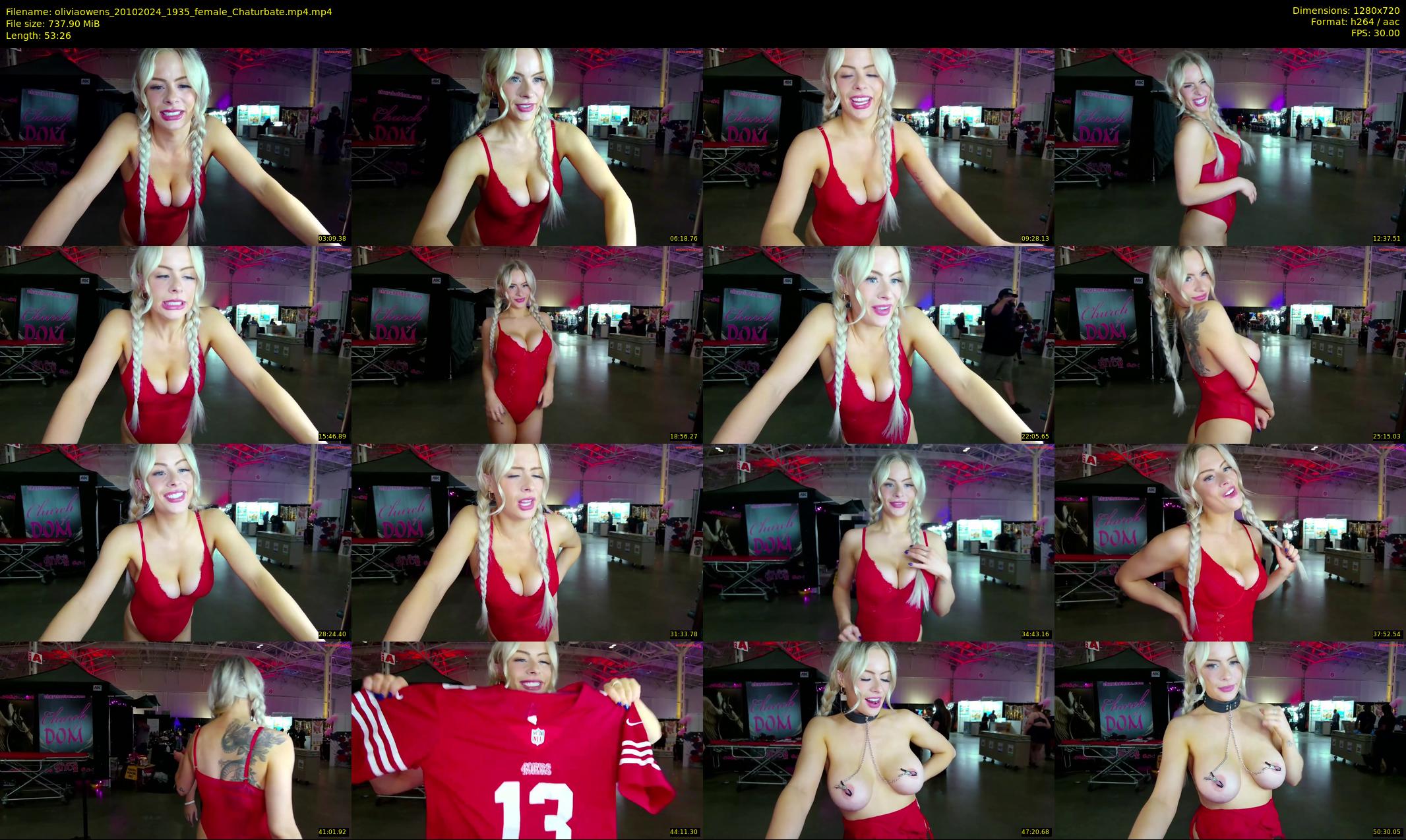 oliviaowens — 54 minute Chaturbate female cam show recording, 720p, Oct 20, 2024