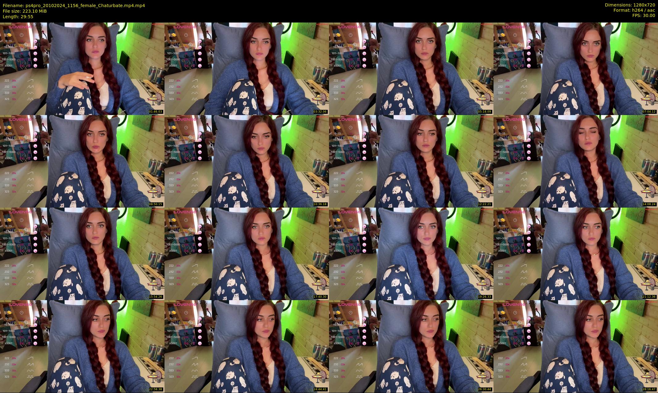 ps4pro — 30 minute Chaturbate female cam show recording, 720p, Oct 20, 2024