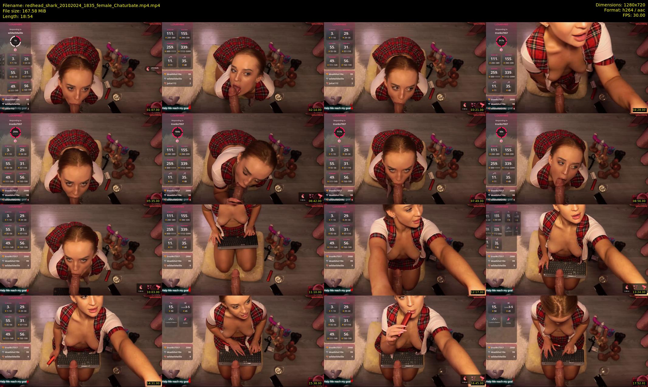 redhead_shark — 19 minute Chaturbate female cam show recording, 720p, Oct 20, 2024