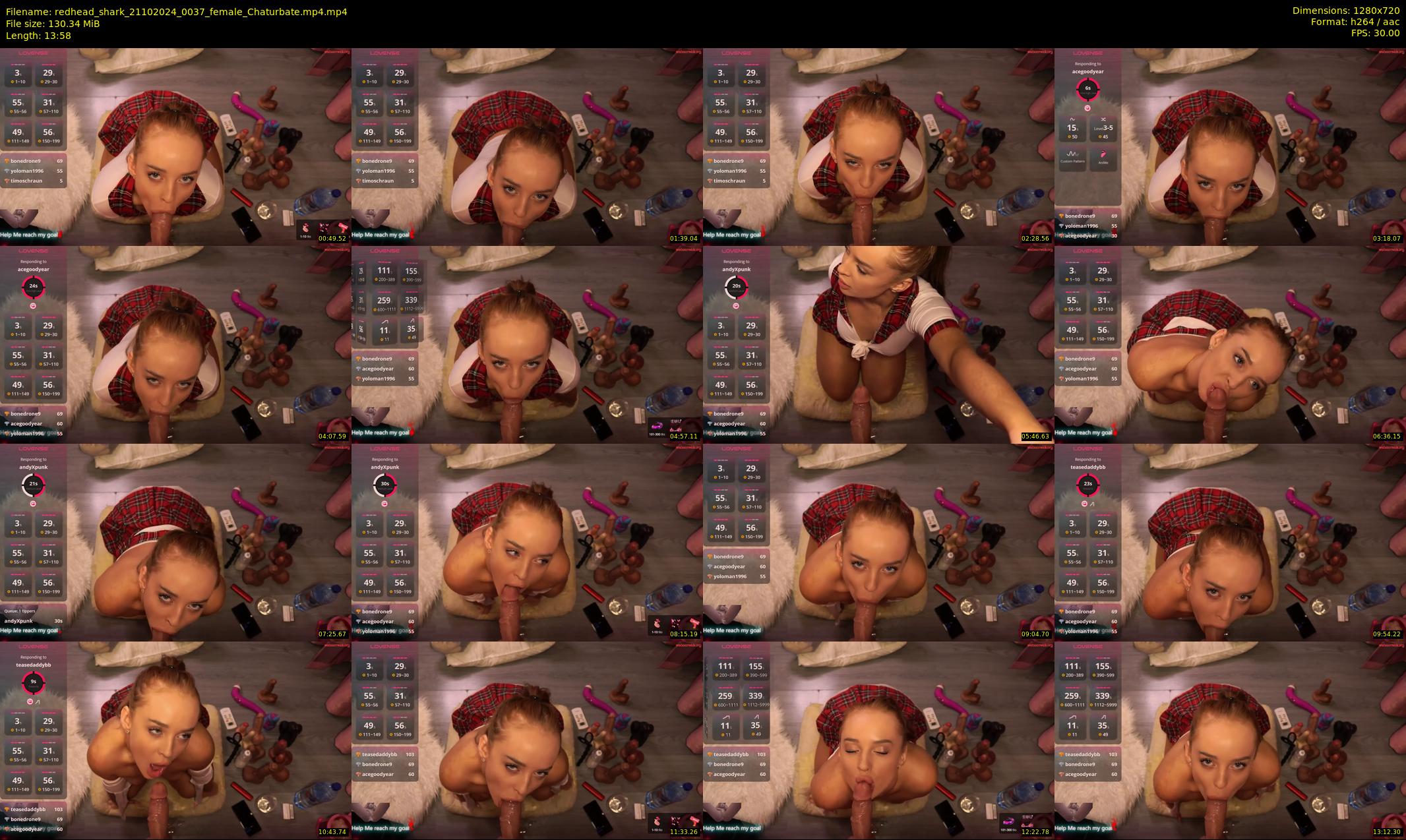 redhead_shark — 14 minute Chaturbate female cam show recording, 720p, Oct 21, 2024